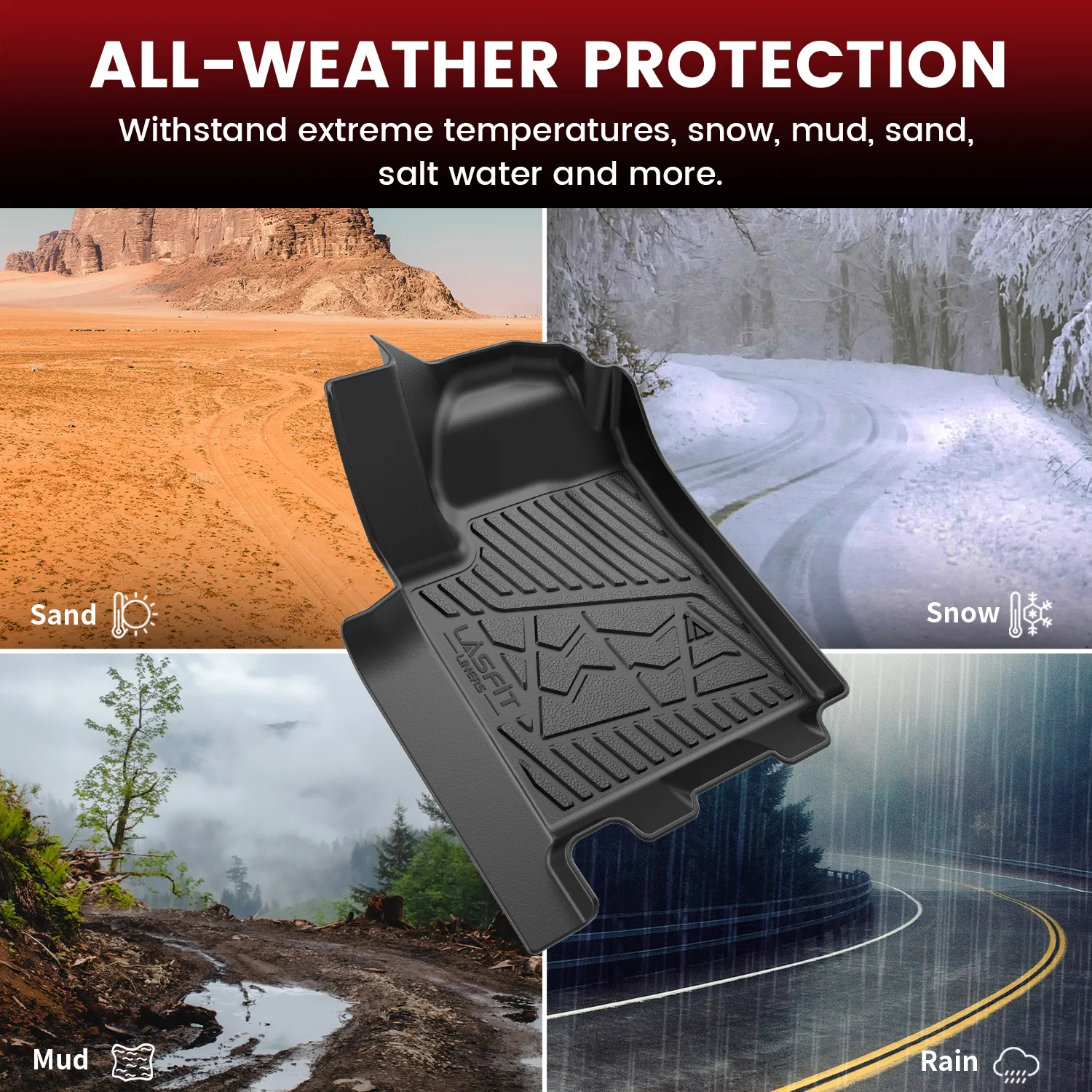 Fit for 2024-2026 GMC Sierra EV Floor Mats - Image 11