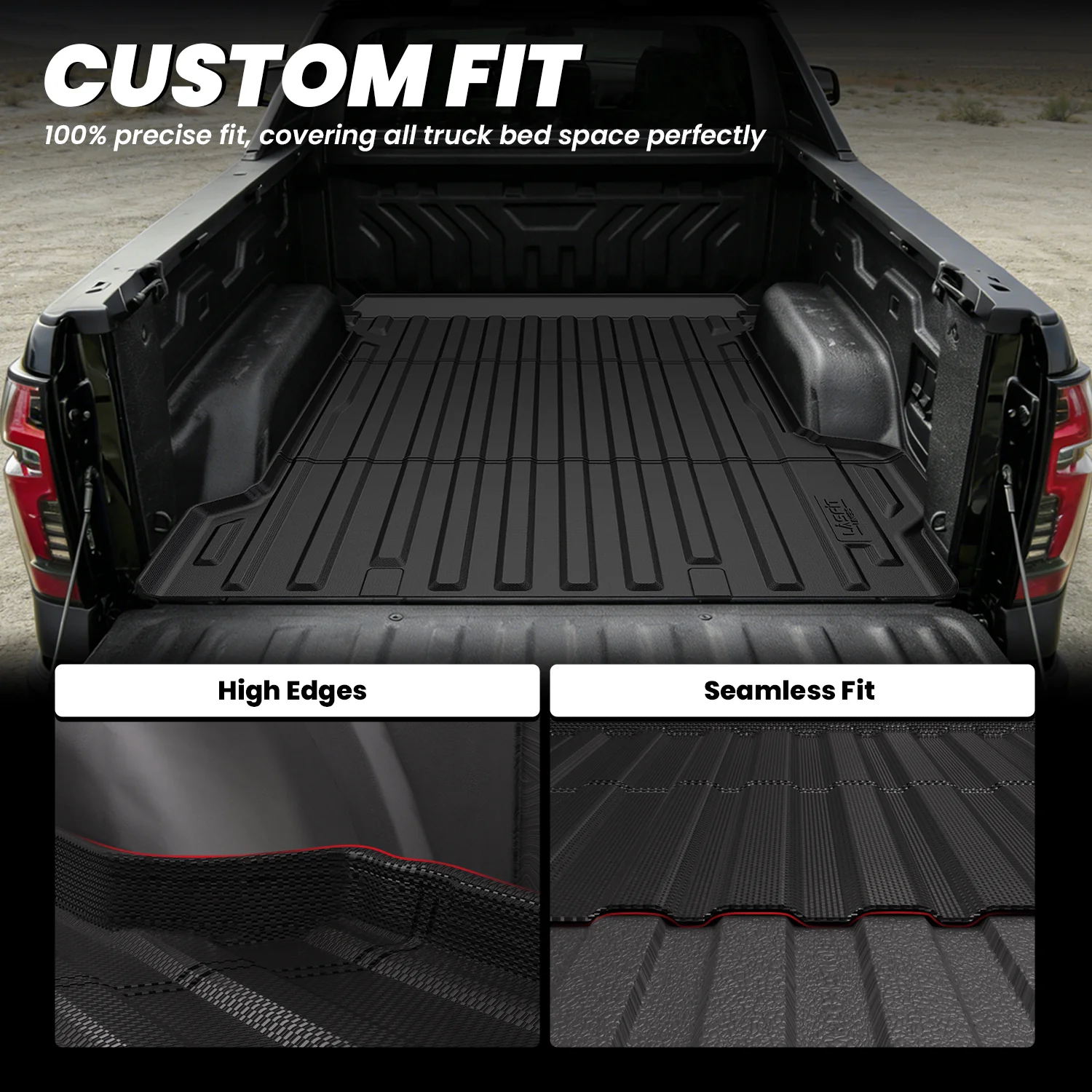 Fit for 2024-2026 Chevrolet Silverado EV 5.9FT Bed Mat, Fit With Multi-Flex Midgate Only - Image 3