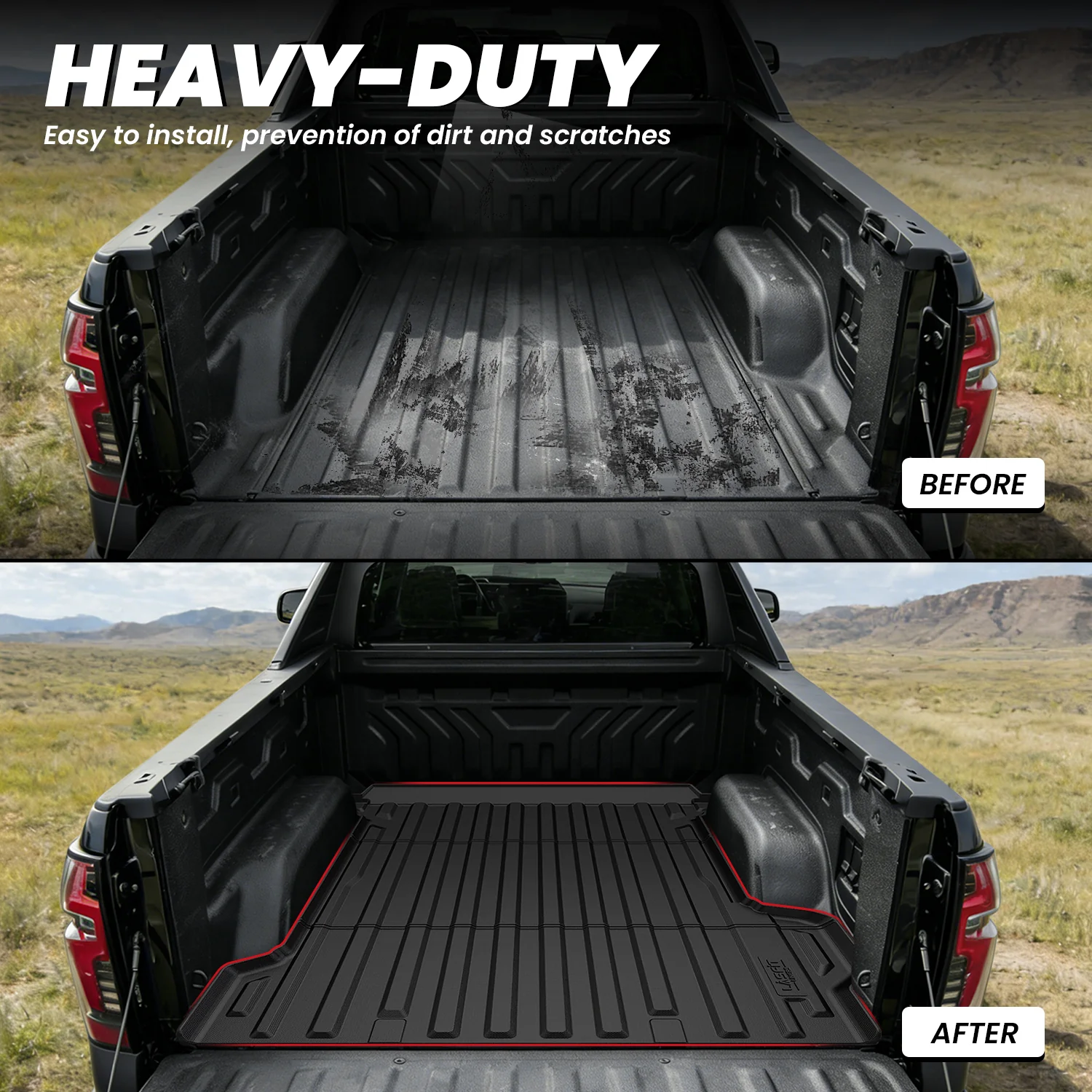 Fit for 2024-2026 Chevrolet Silverado EV 5.9FT Bed Mat, Fit With Multi-Flex Midgate Only - Image 5