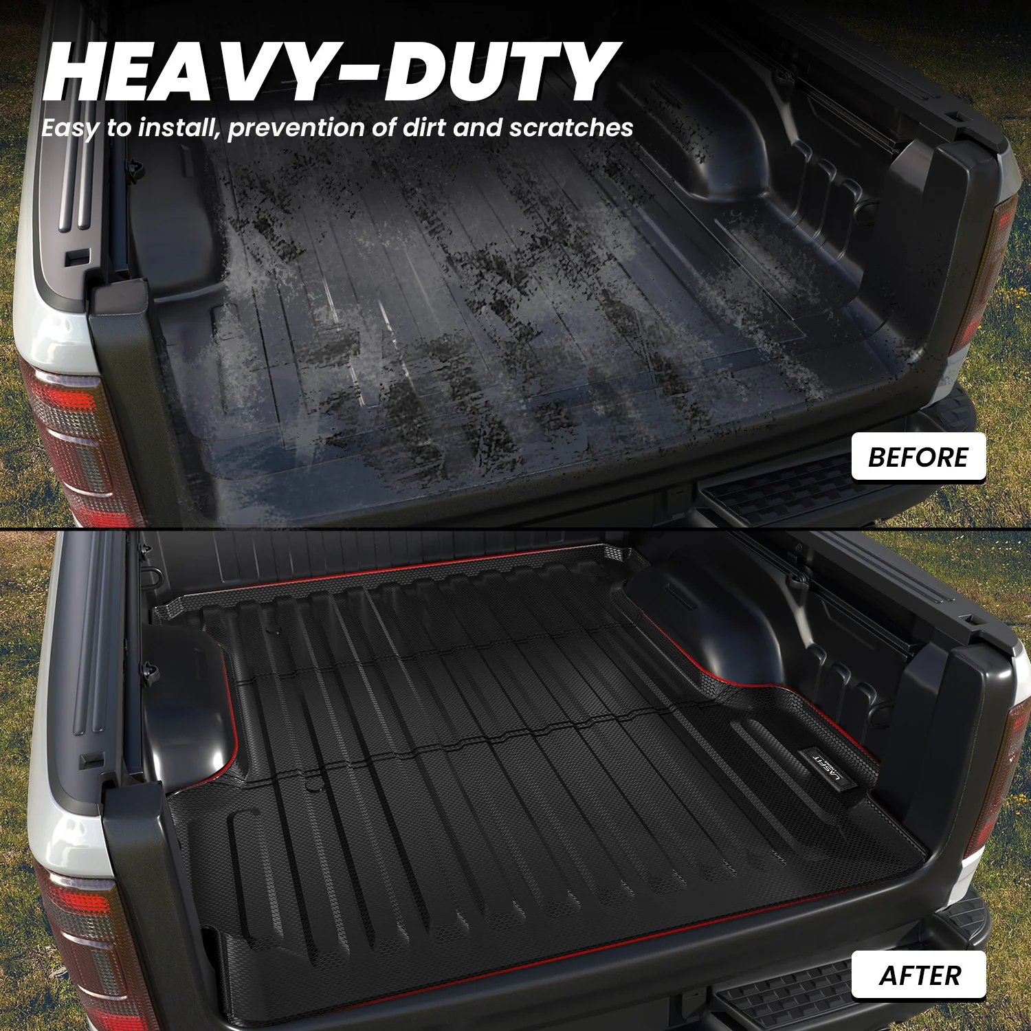 Fit for 2025-2026 RAM 1500 RHO Truck Bed Mat, Fit 5'7" Box, Fit Without RAM RamBox, Not Fit Drop-in liners - Image 4