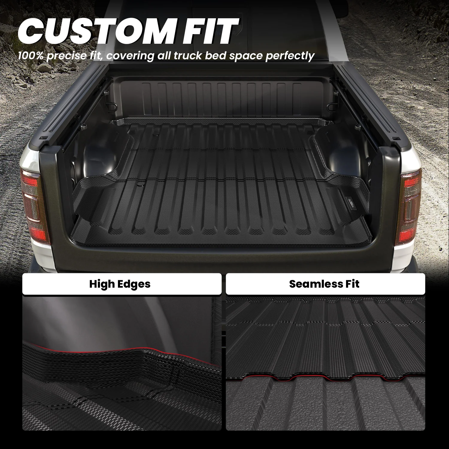 Fit for 2025-2026 RAM 1500 RHO Truck Bed Mat, Fit 5'7" Box, Fit Without RAM RamBox, Not Fit Drop-in liners - Image 5