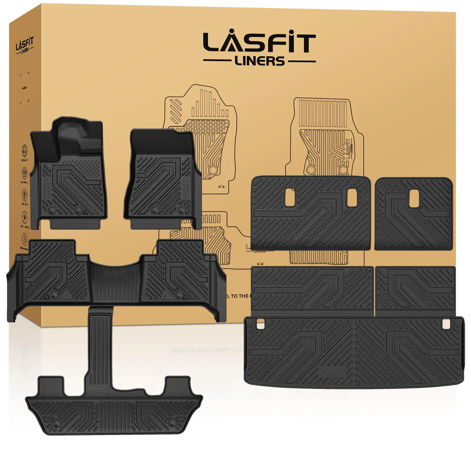Fit for 2025-2026 Infiniti QX80 Floor Mats or Cargo Mat & Seatback Mats - Image 9
