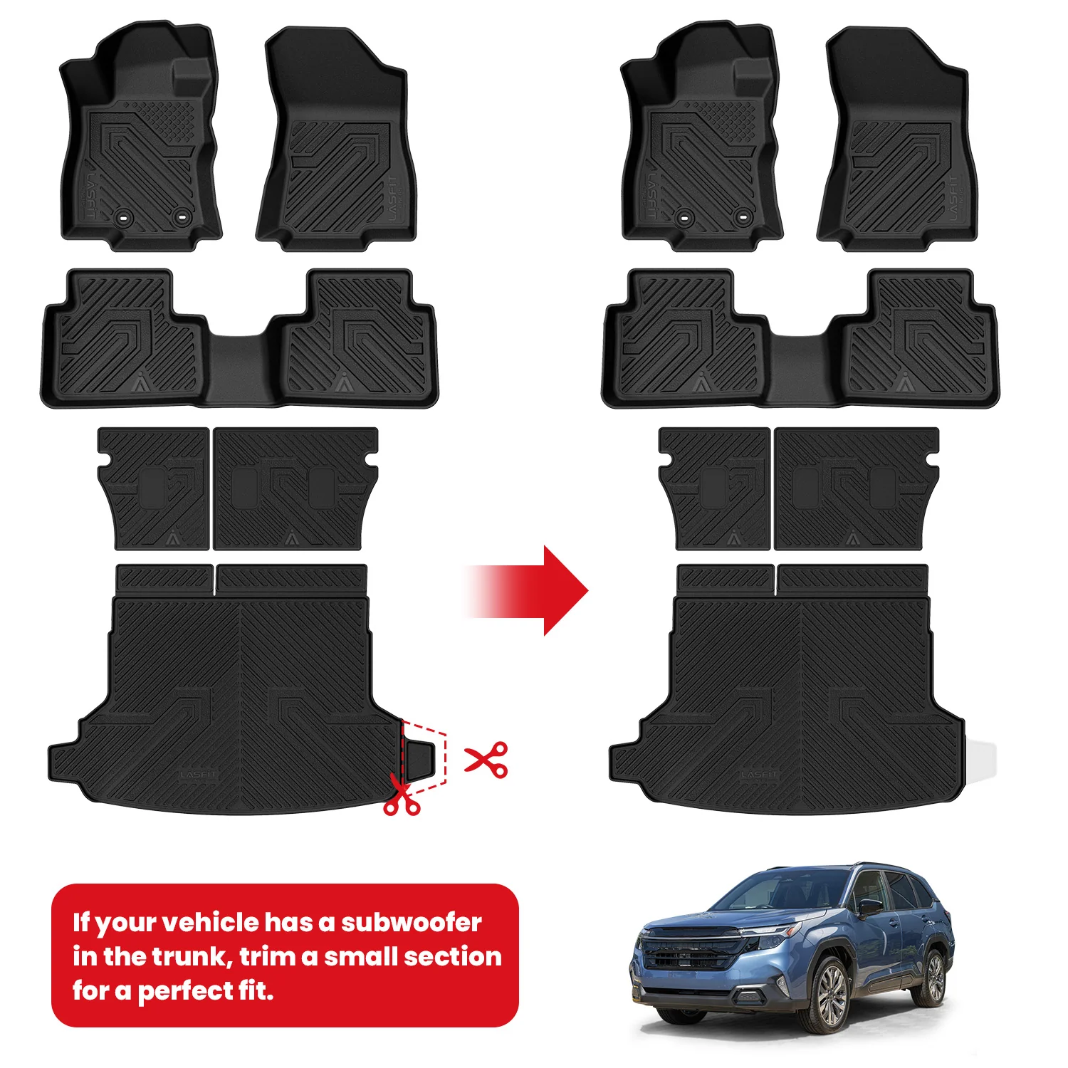 Fit for 2025-2026 Subaru Forester Floor Mats or Cargo & Seatback Mats - Image 8