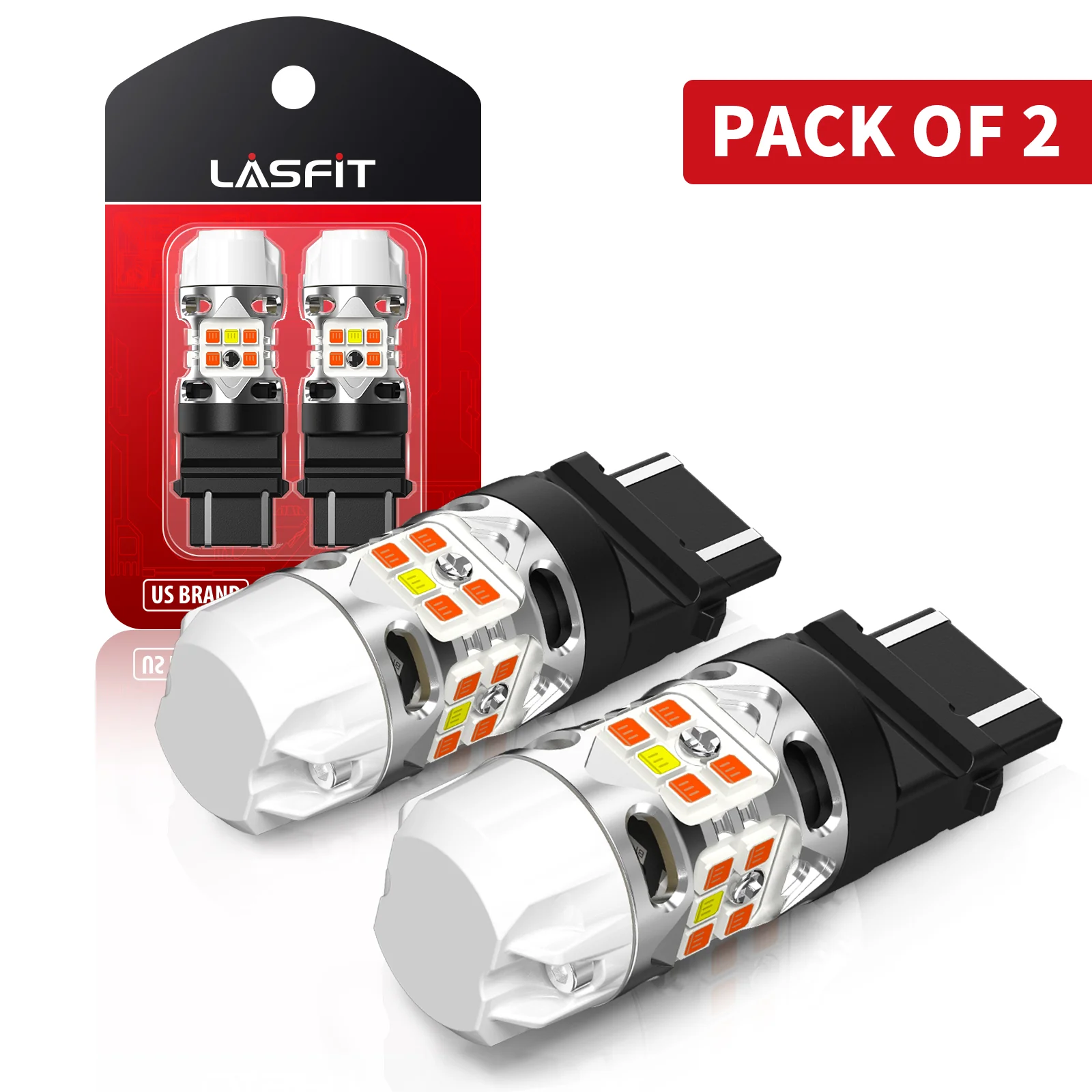 3157 4157 LED Front Turn Signal Bulbs CanBus-Ready Switchback | T3 Series - Image 17
