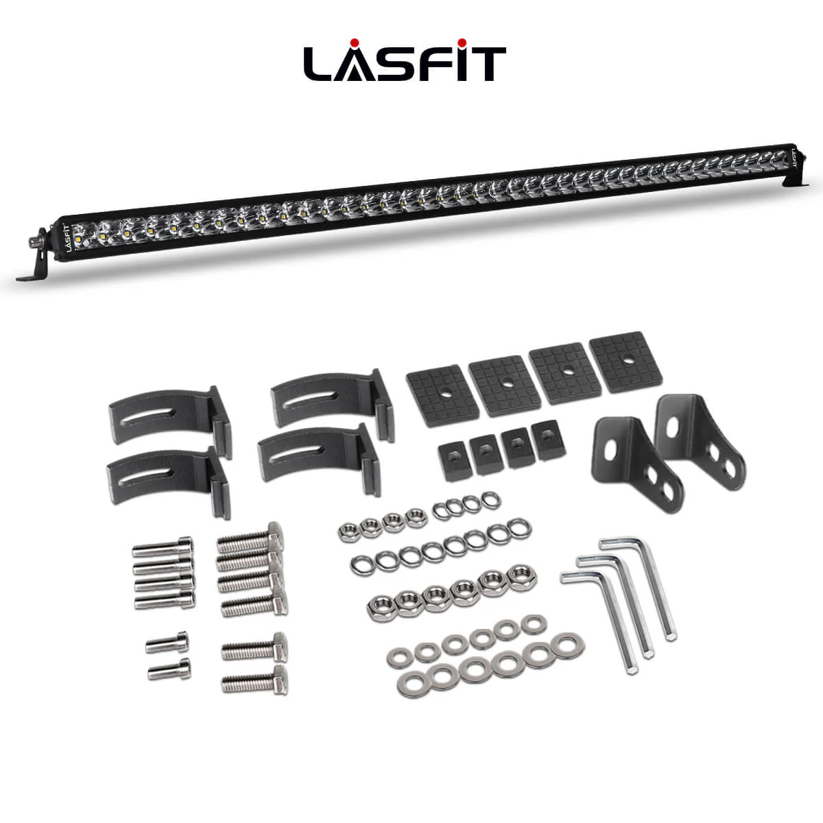 42 Inch Off-Road LED Light Bars Roof Windshield Combo Flood Spot Single Row - LASFIT - Image 2
