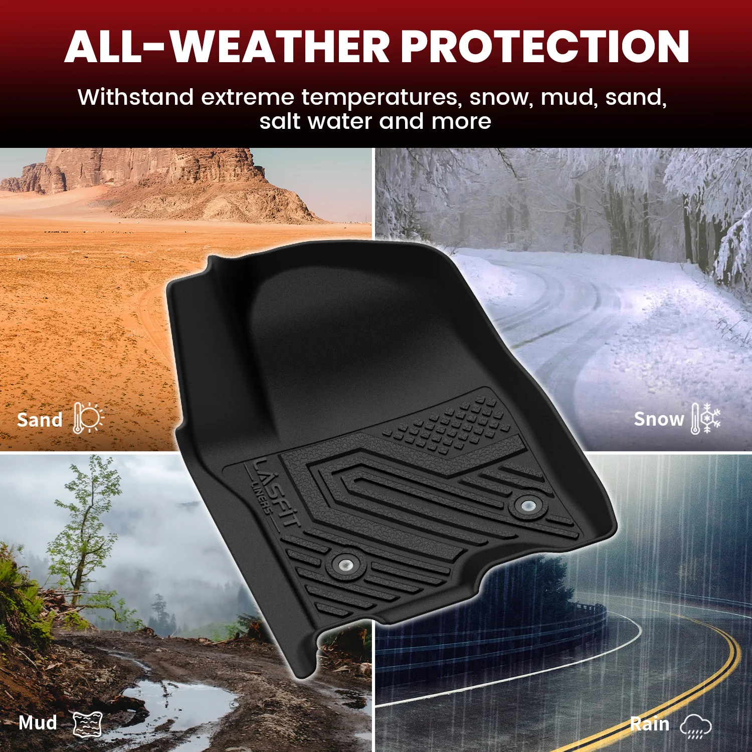 Fit for 2021–2026 Cadillac Escalade ESV Floor & Cargo Mats Protection Set - Image 12