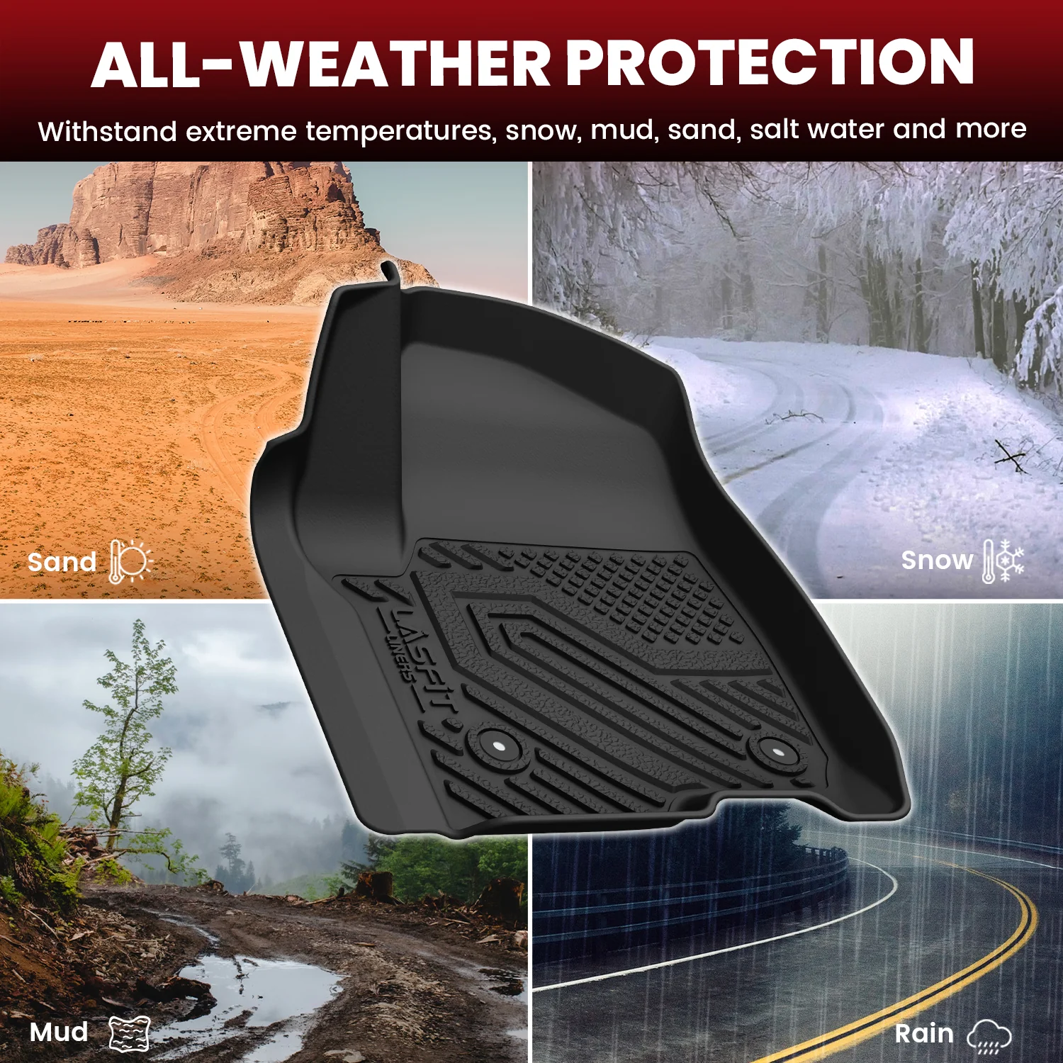 Fit for 2021–2026 Cadillac Escalade ESV Floor & Cargo Mats Protection Set - Image 21