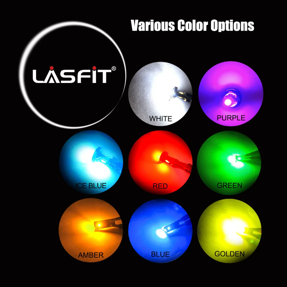 8 Colors License Plate Dome Map Side Marker T10/ 168/ 194 Bulbs | CANBUS Error Free, 1 Pair - Image 2