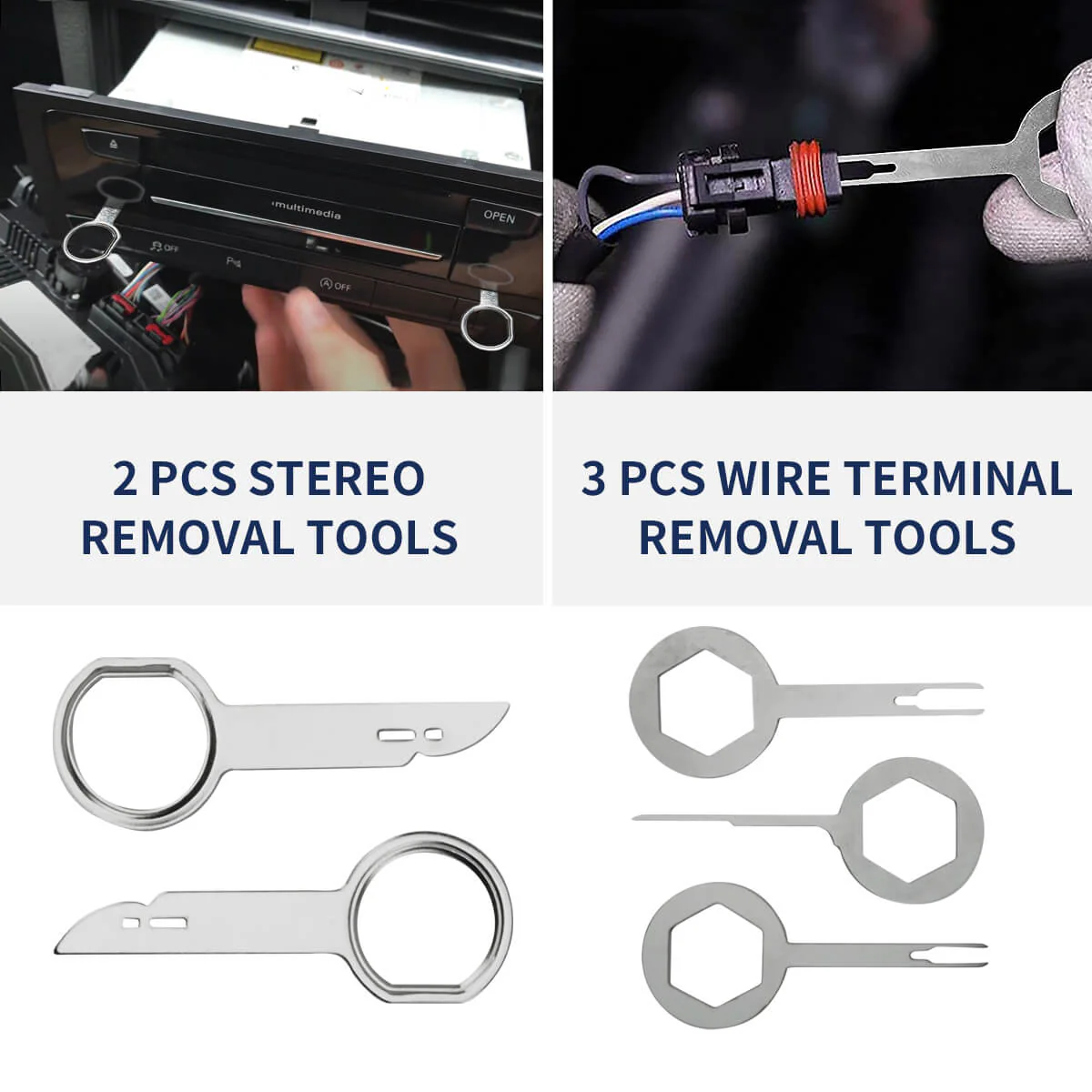 Auto Trim Removal Tool Kit For Door Panels Audio Dashboard Fastener 19pcs tools - Image 10
