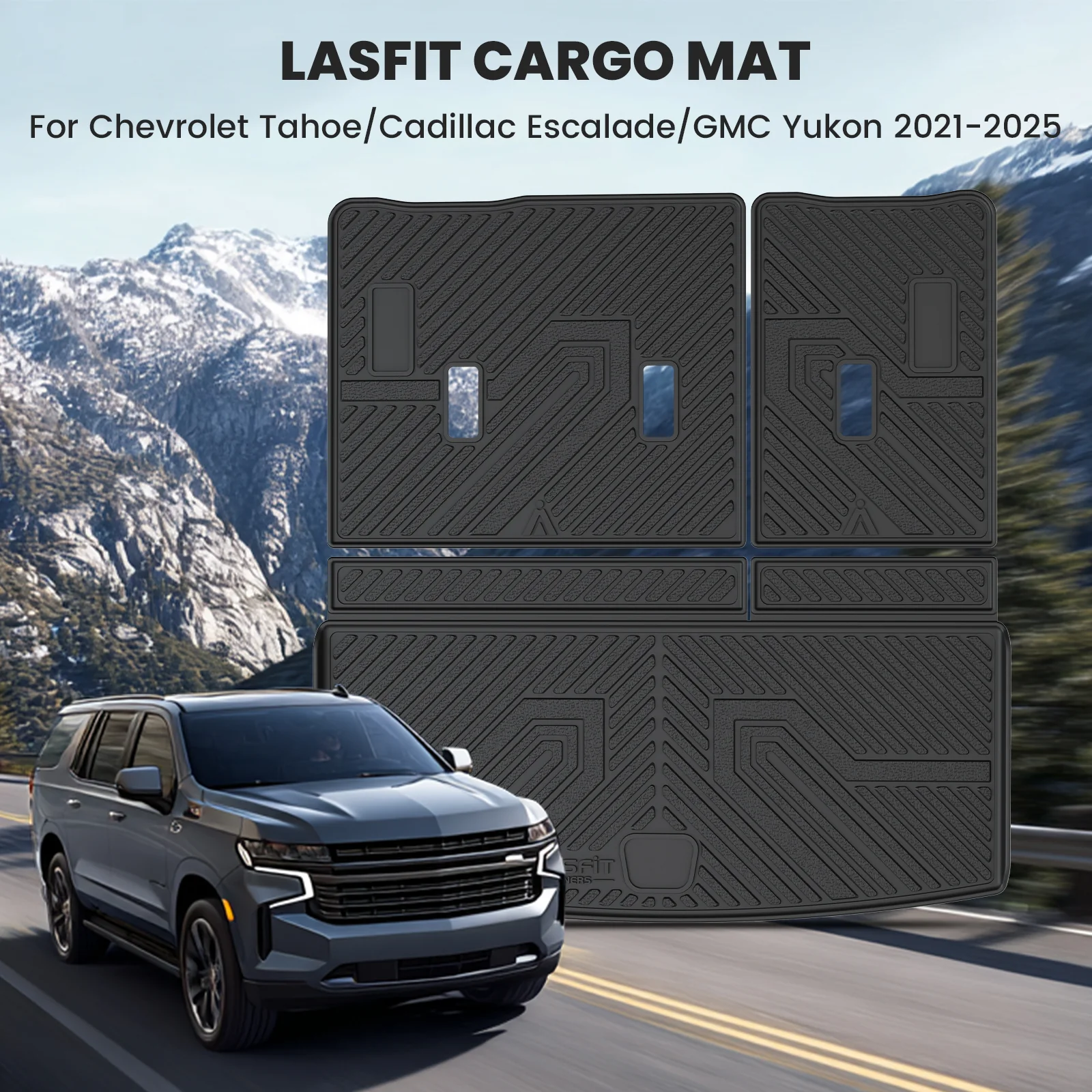 Fit for 2021-2026 Cadillac Escalade Floor Mats or Seatback & Cargo Mat,  Not for ESV & 2025 Escalade IQ - Image 28