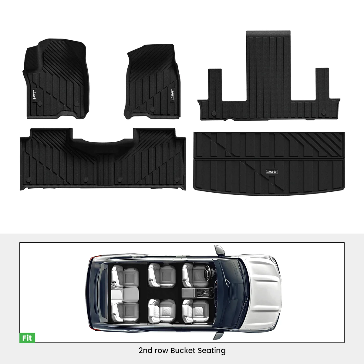 Fit for 2021-2026 Cadillac Escalade Floor Mats or Seatback & Cargo Mat,  Not for ESV & 2025 Escalade IQ - Image 3