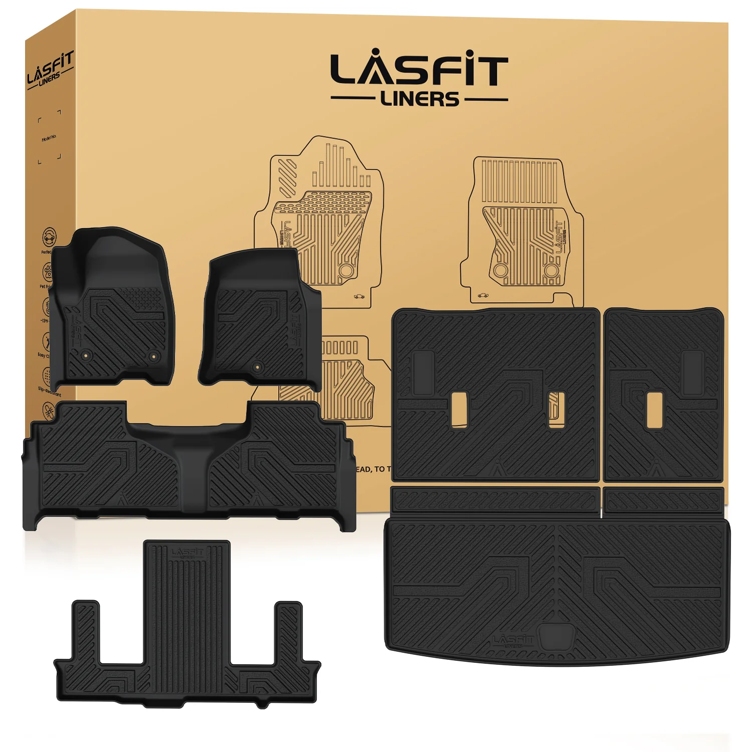 Fit for 2021-2026 Cadillac Escalade Floor Mats or Seatback & Cargo Mat,  Not for ESV & 2025 Escalade IQ - Image 25
