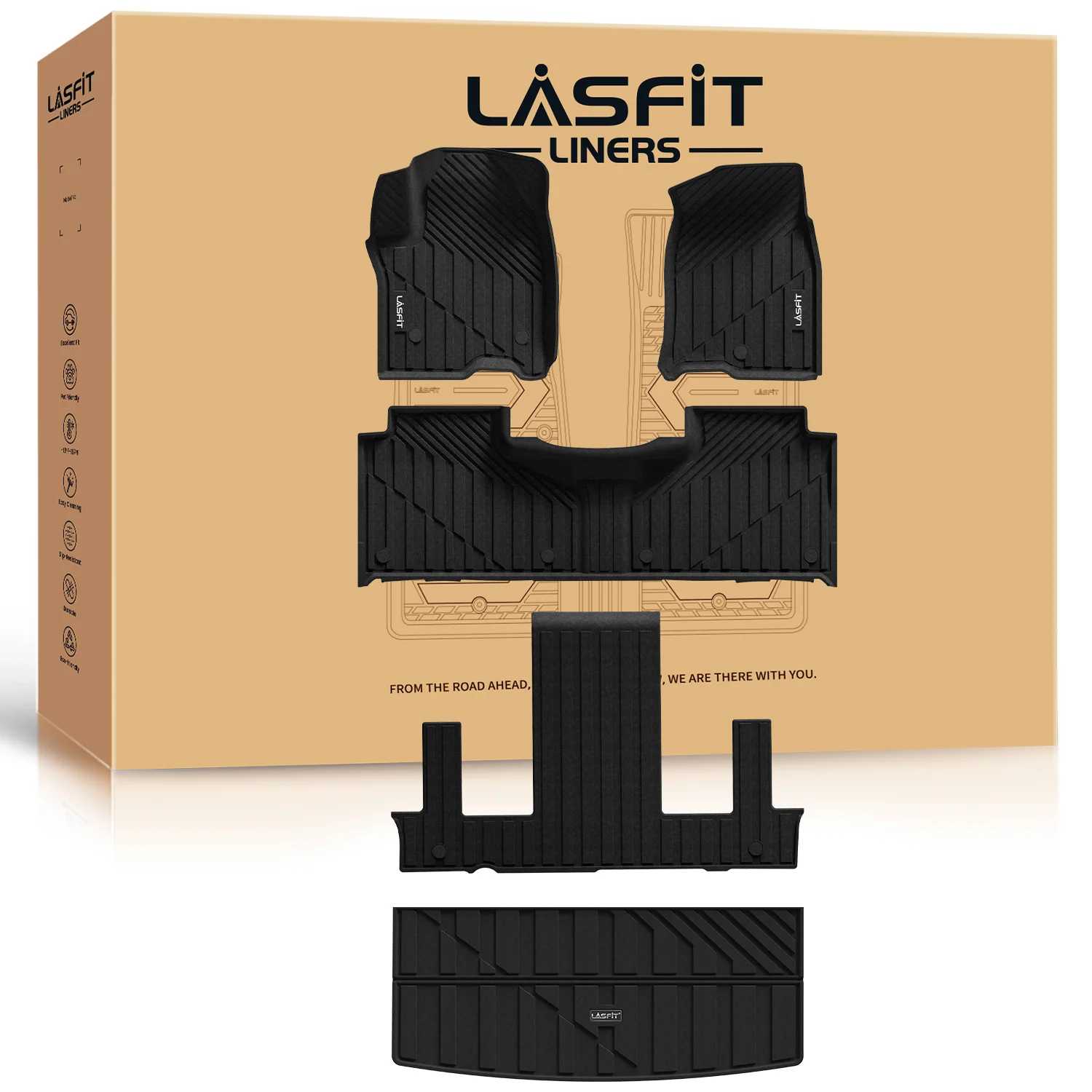 Fit for 2021-2026 Cadillac Escalade Floor Mats or Seatback & Cargo Mat,  Not for ESV & 2025 Escalade IQ - Image 8