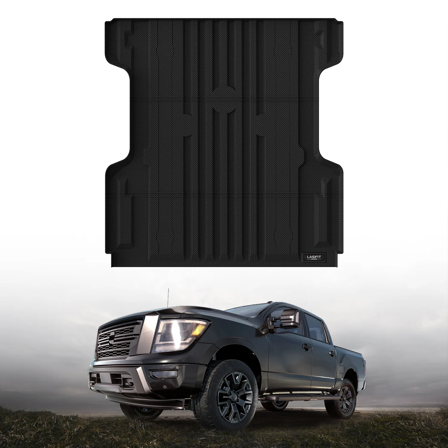 Fit for 2017-2024 Nissan Titan 67.0 inches Heavy Duty Truck Bed Mats, Not Fit Drop-in liners, Not Fit Equipped Truck bed storage - Image 9