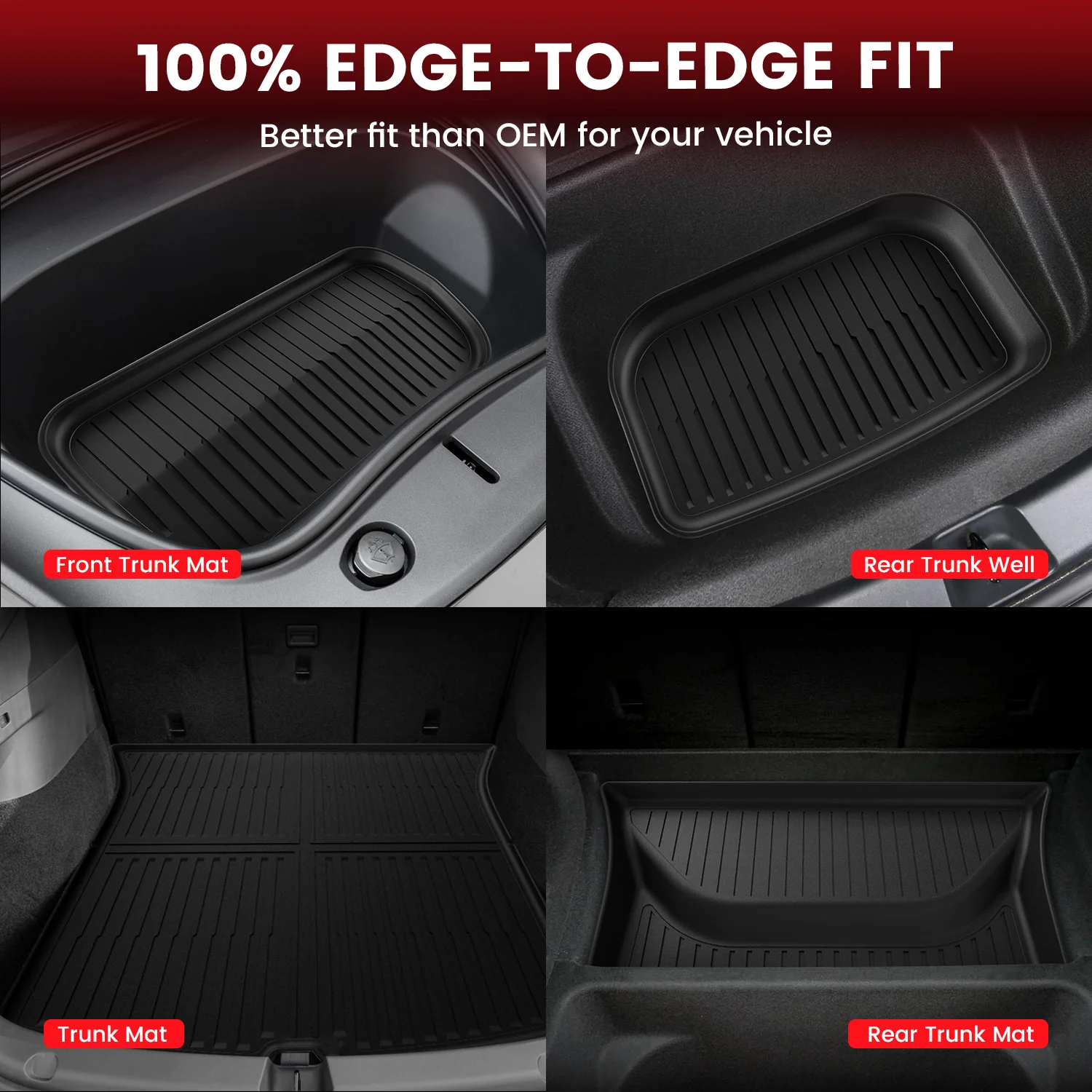Fit for 2026 Tesla Model Y Floor Mats or Cargo or Frunk Liner or Trunk Well or Seatback Mats - Image 6