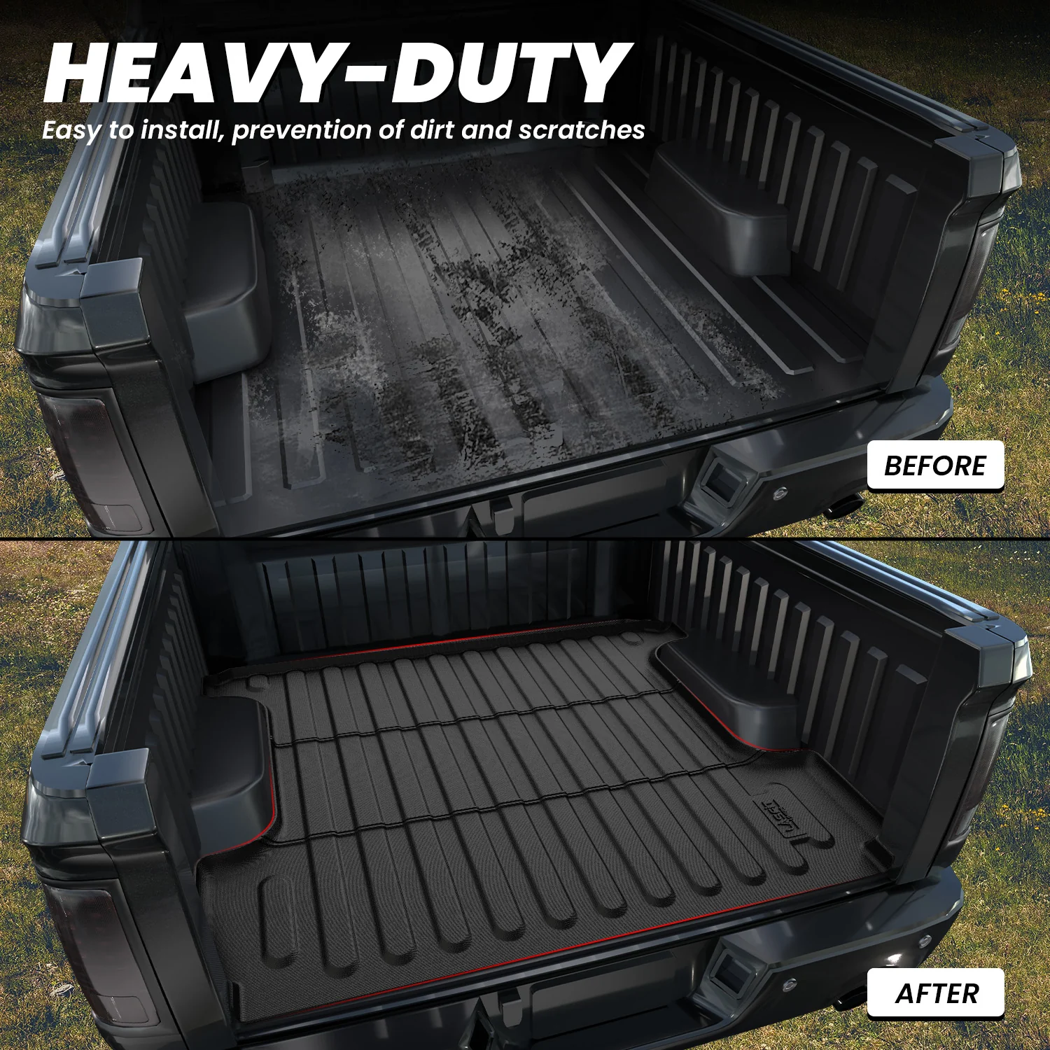 Fit for 2006-2018 Ram 1500 Heavy Duty Bed Mat or Tailgate Mat - Image 13