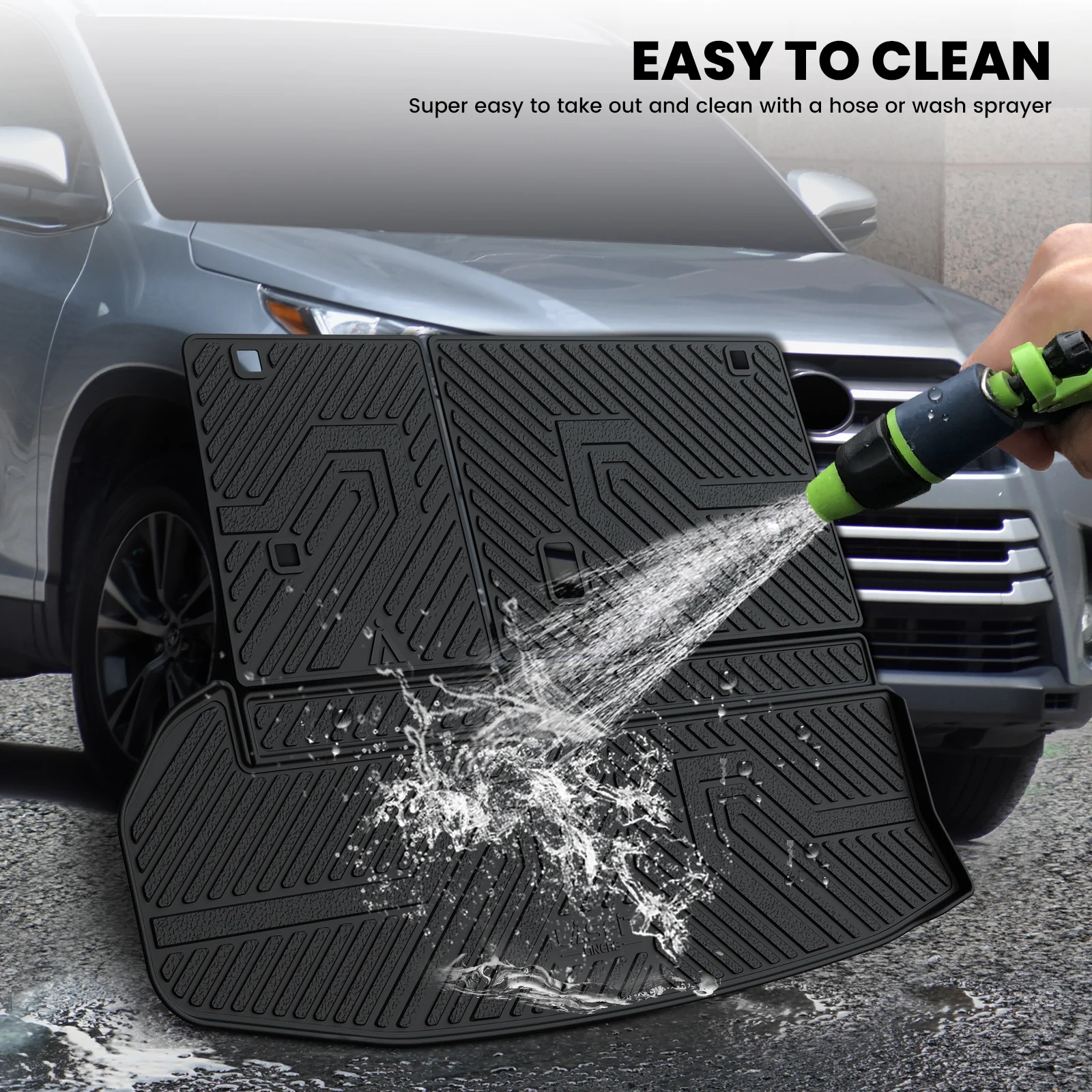 Fit for 2014-2019 Toyota Highlander Floor Mats or Seatback & Cargo Mats, Fit Gas Only - Image 25