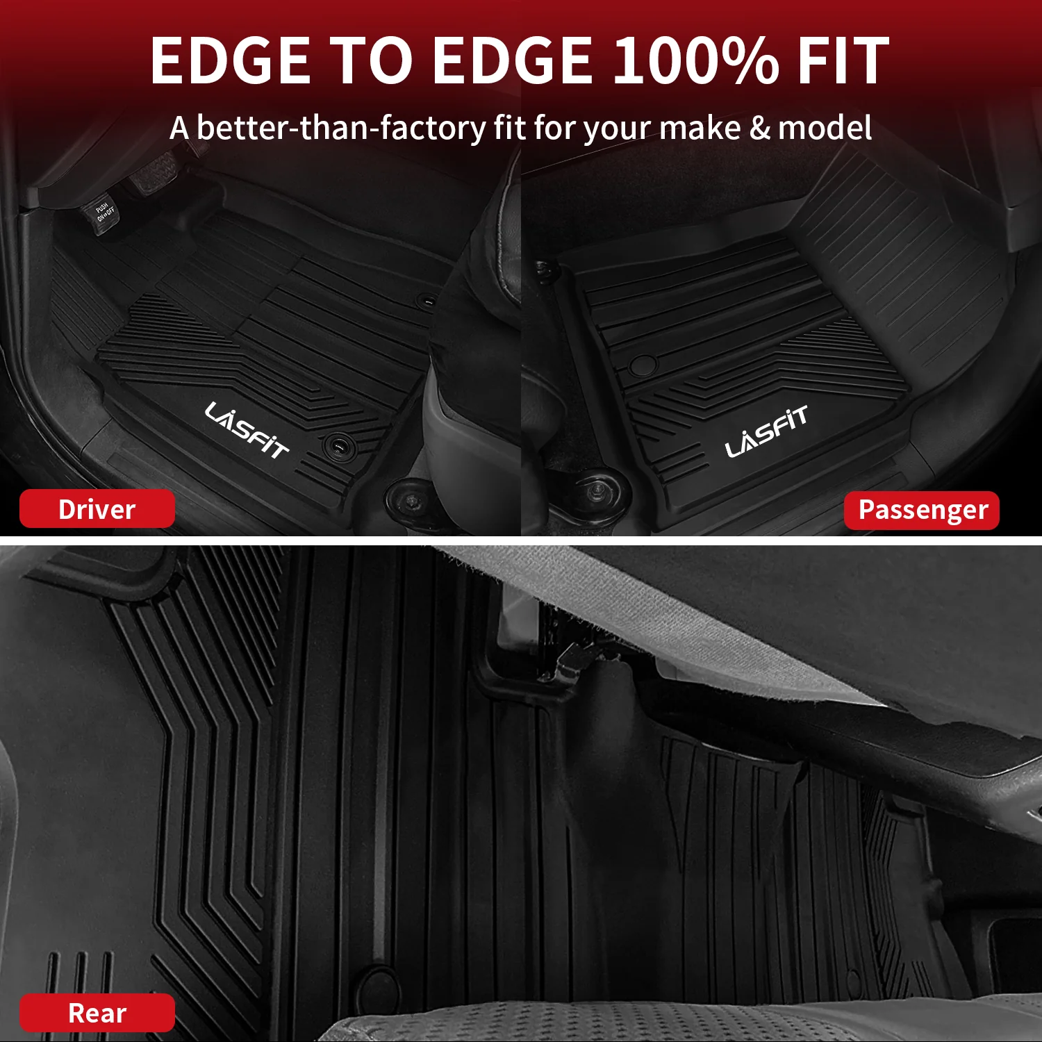 Fit for 2014-2021 Toyota Tundra Floor Mats 1st & 2nd Row Seat - Image 4