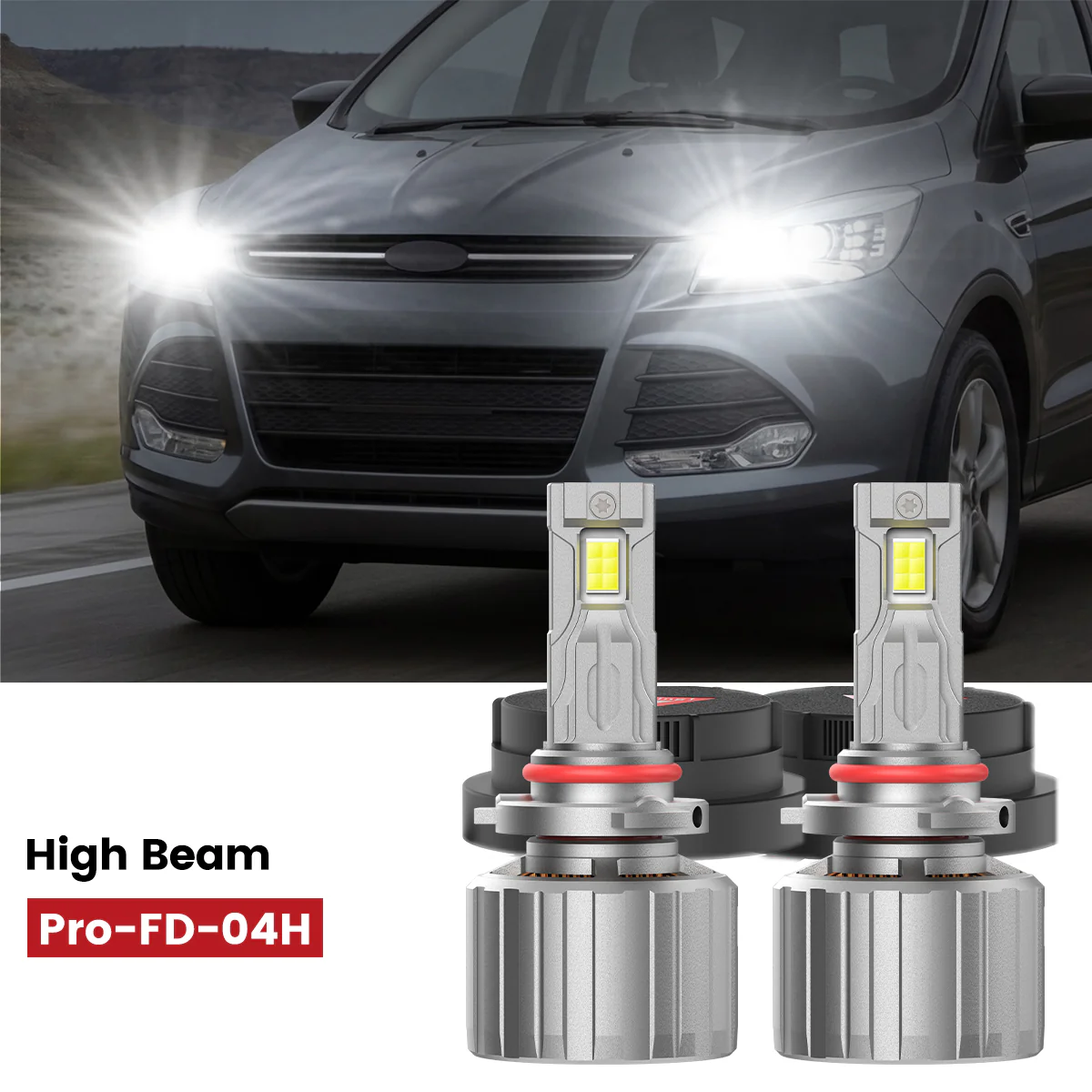 Fit for 2014-2016 Ford Escape Custom H11 LED Bulbs w/Dust Cover Exterior Lights - Image 10