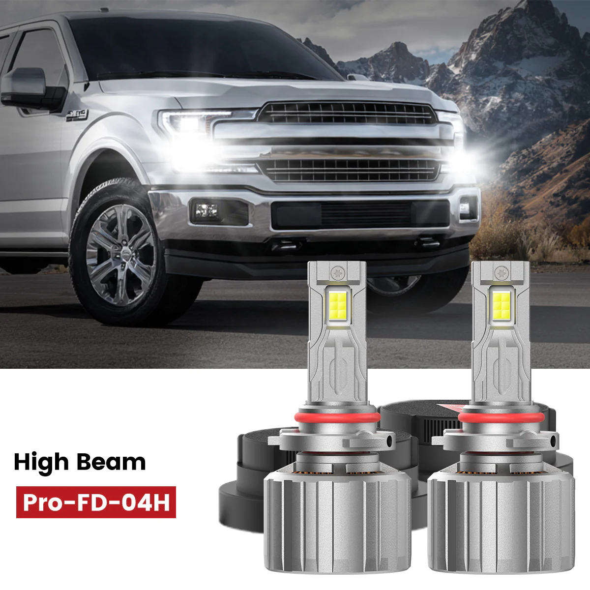 Fit for 2018-2023 Ford F-150 Custom H11 9005 LED Bulbs w/ Dust Cover | Pro-DC Series - Image 19