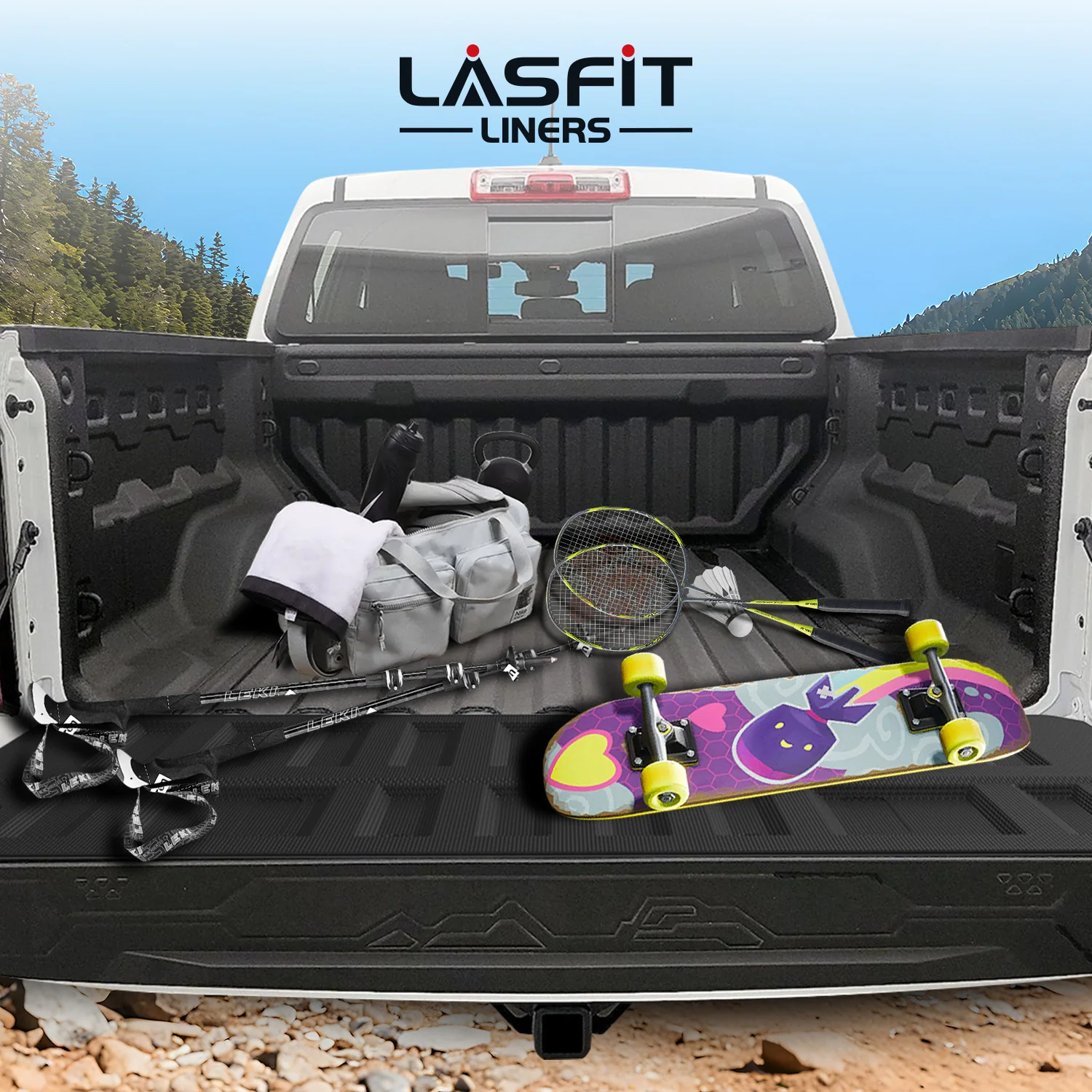 Fit for 2023-2026 GMC Canyon Heavy Duty 61.7"(5FT) Bed Mat or Tailgate Mat - Image 16