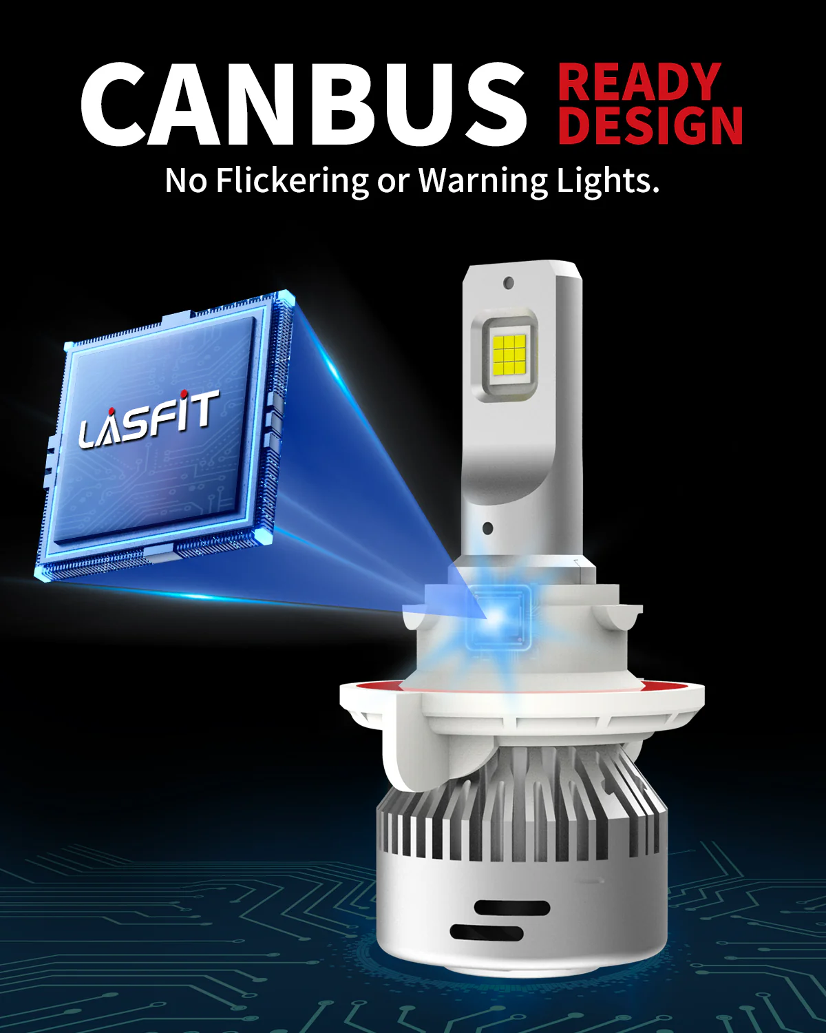 60W H13 H10 LA LD Plus Series Combo Pack | 6,000LM LED Bulbs - Image 4