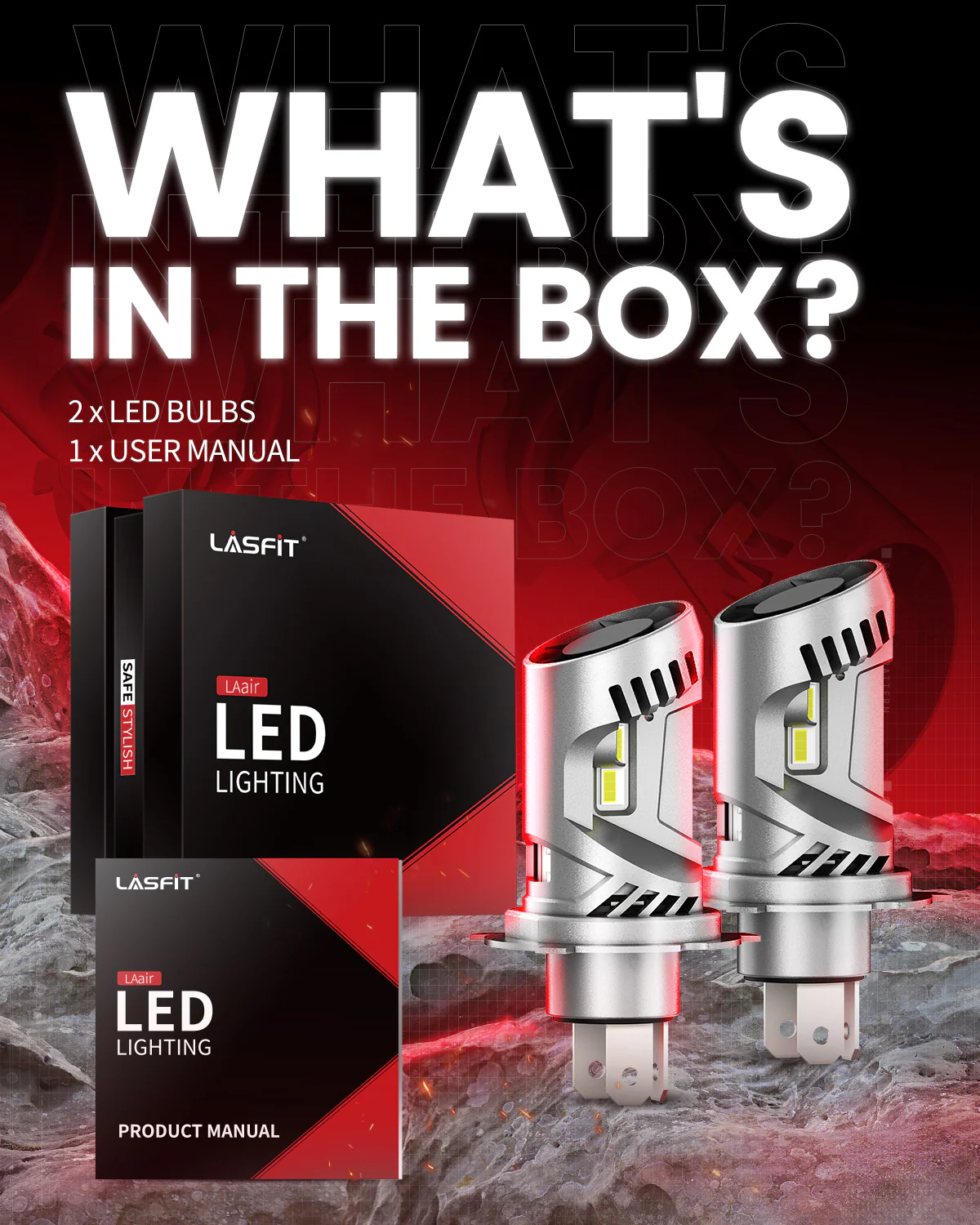 100W 9003 H4 HB2 LA Air Series | 10,000LM 6000K LED Bulbs - Image 9