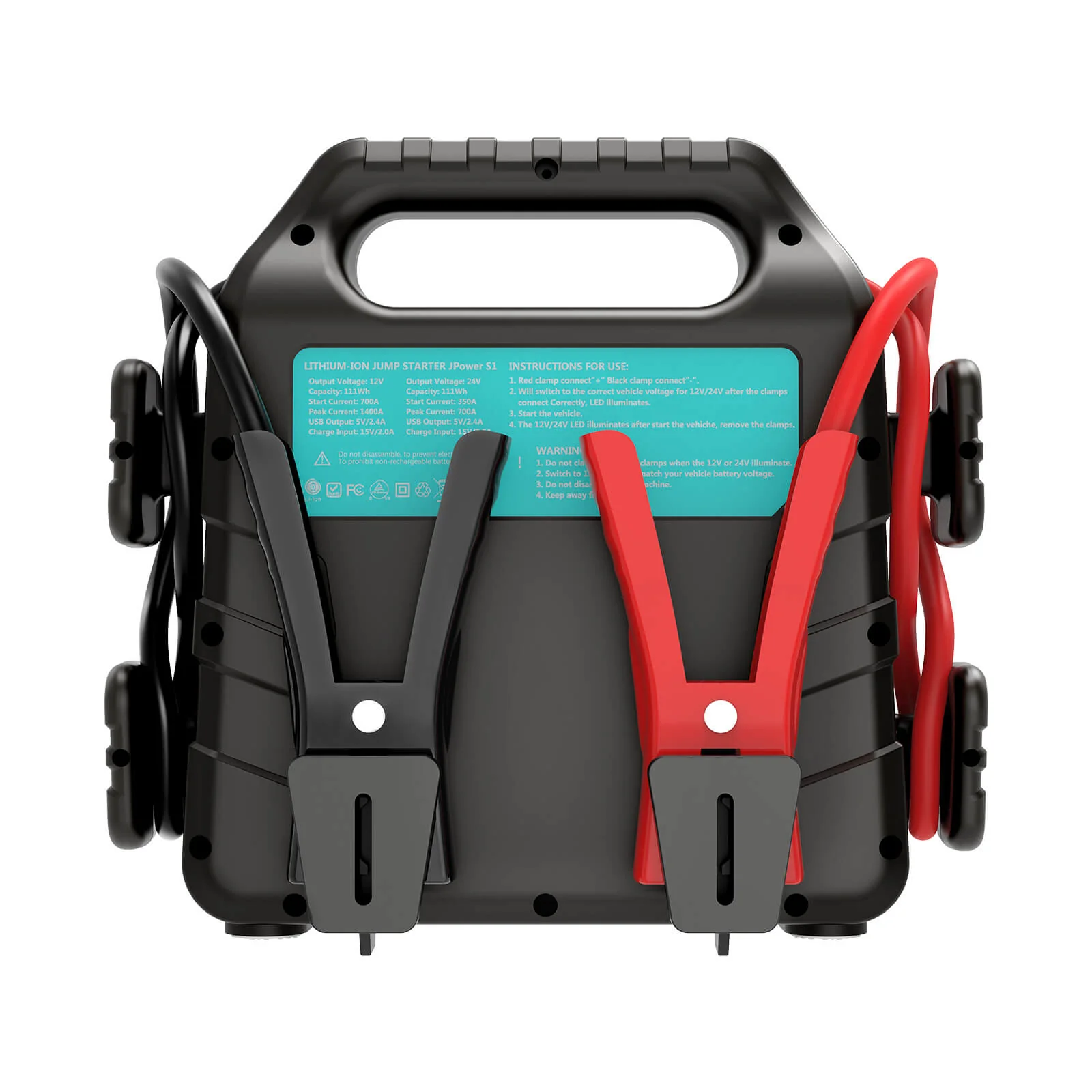 JPower S1 Jump Starter Lithium-Ion 12V/24V Auto-Detection - Image 4