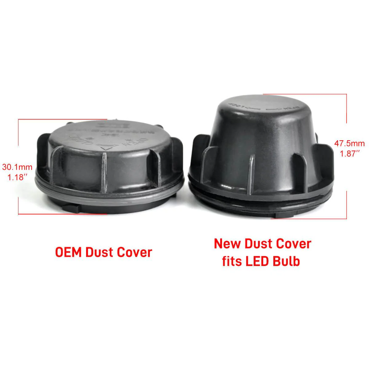 Fit for Hyundai Tucson Elantra LED Bulb Dust Cover Seal Cap Waterproof OEM Design - Image 3