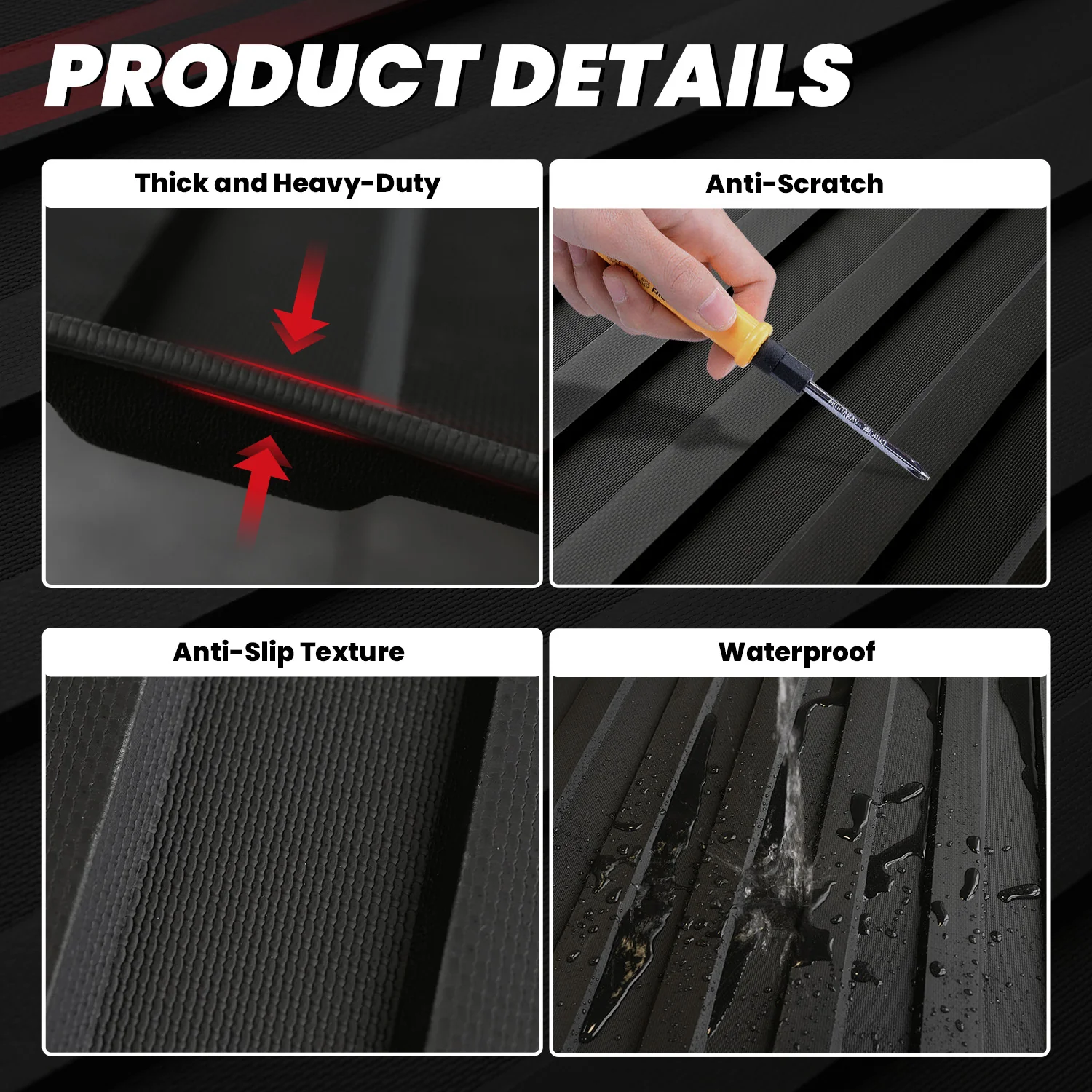 Fit for 2020-2026 Jeep Gladiator 5FT Truck Bed Mat or Tailgate Mat - Image 5