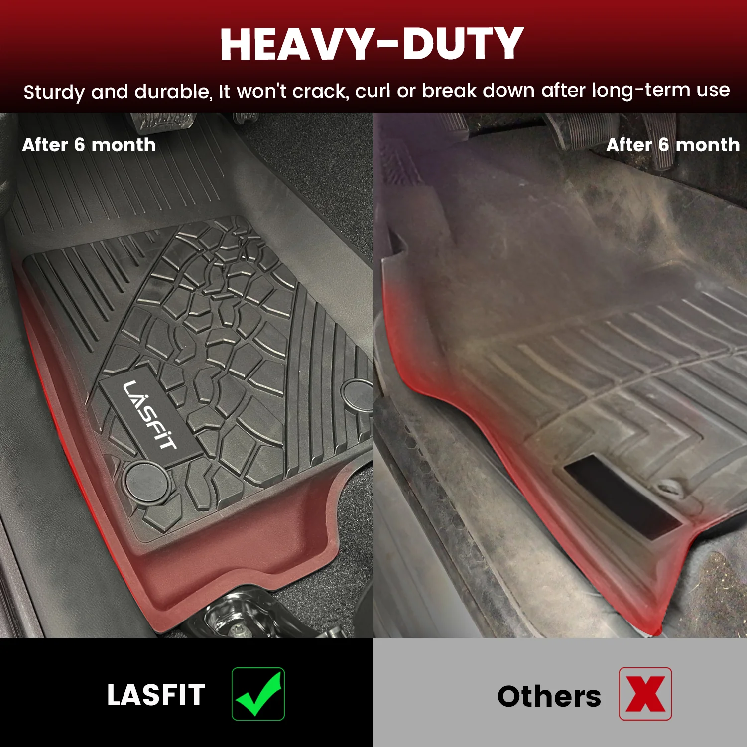 Fit for 2021-2025 Jeep Wrangler 4xe Floor Mats or Cargo Mat, Don't Fit Wrangler JL - Image 12