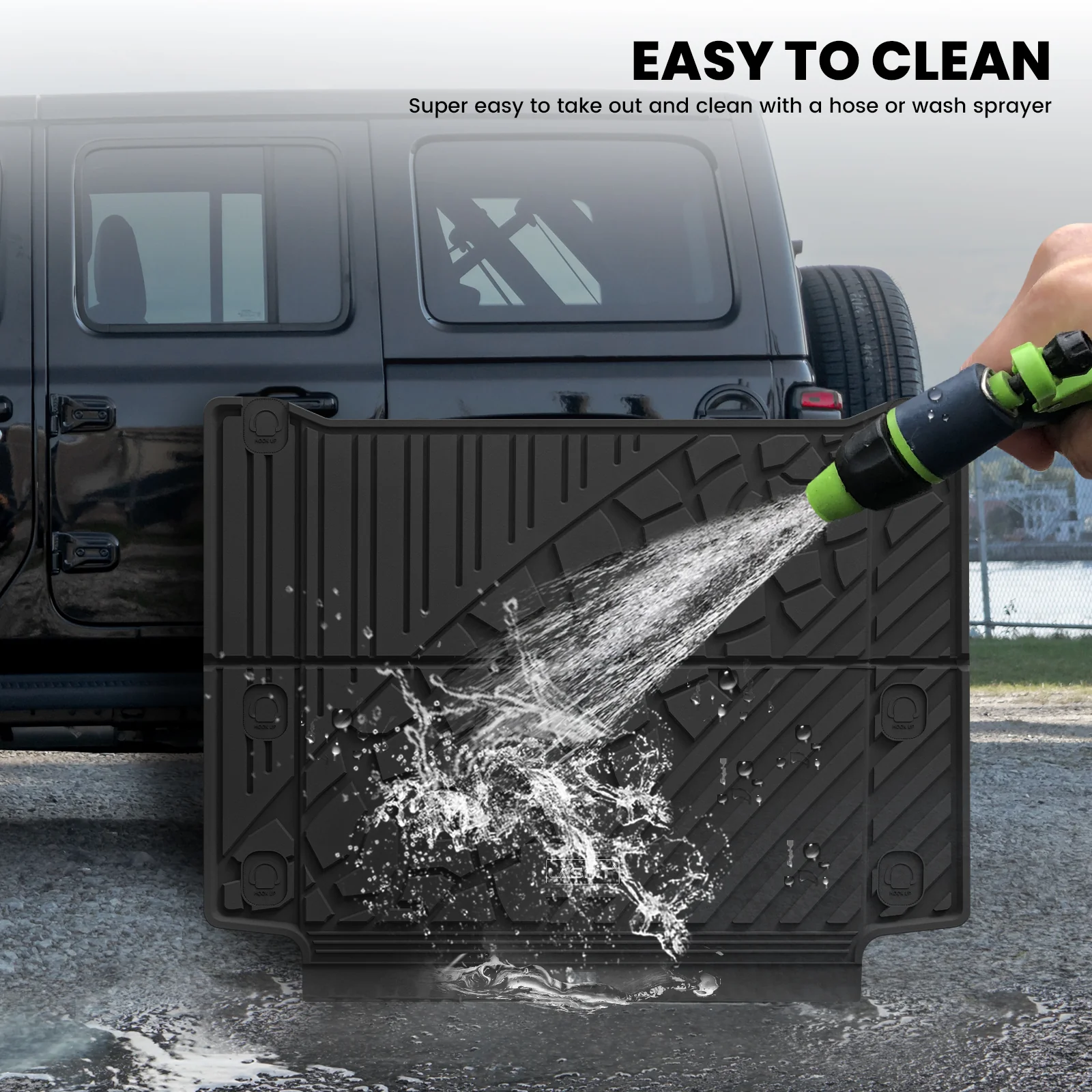 Fit for 2021-2025 Jeep Wrangler 4xe Floor Mats or Cargo Mat, Don't Fit Wrangler JL - Image 22