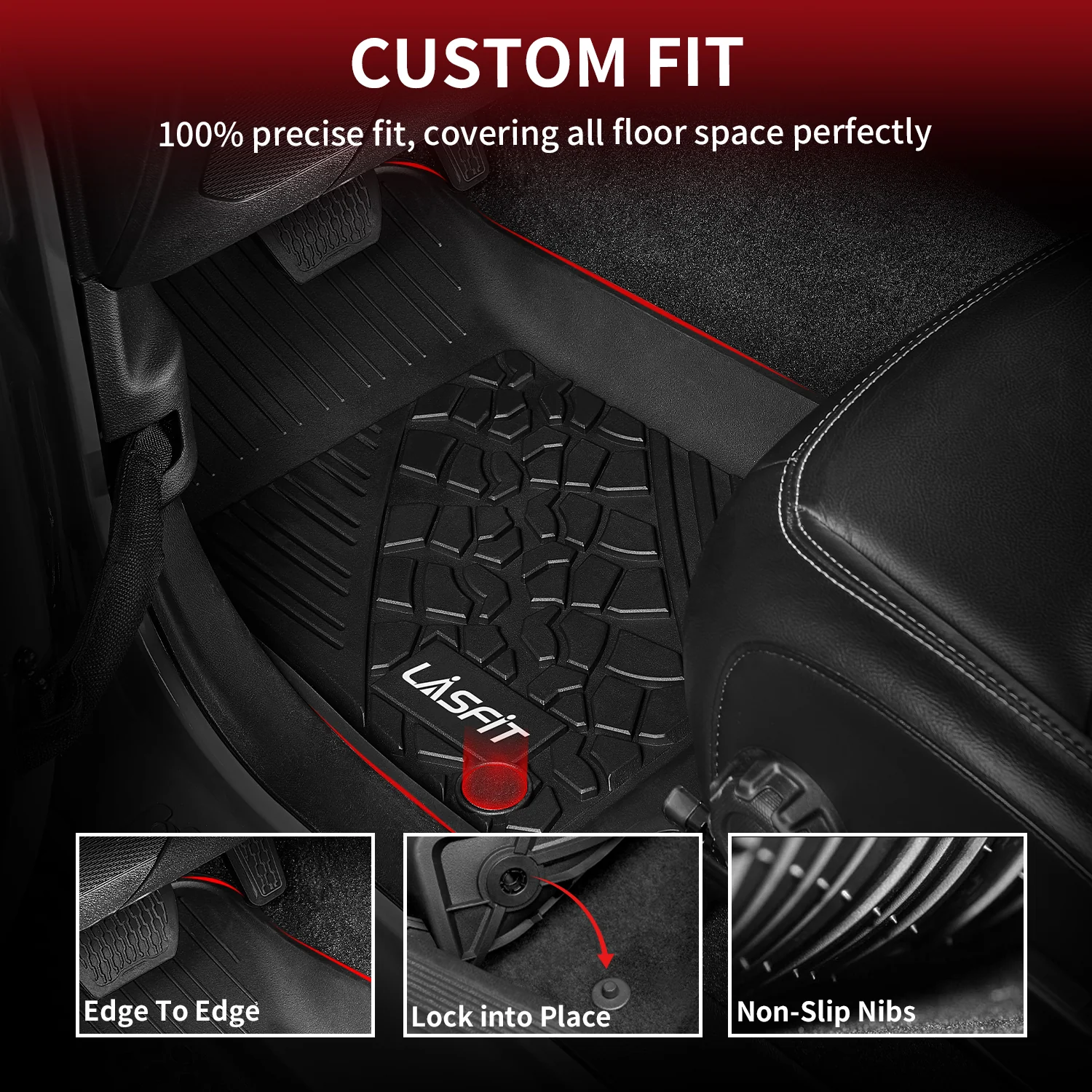 Fit for 2021-2025 Jeep Wrangler 4xe Floor Mats or Cargo Mat, Don't Fit Wrangler JL - Image 4