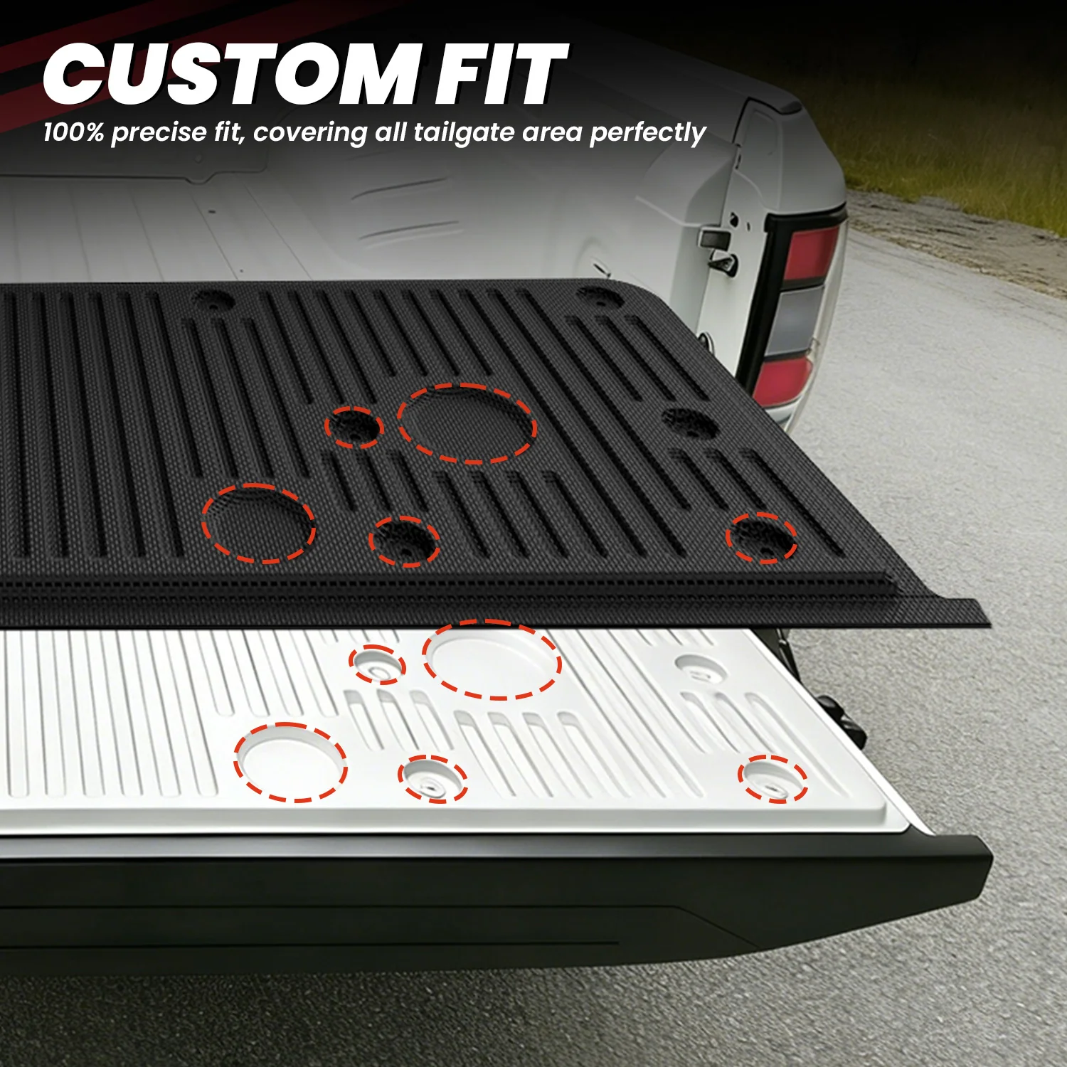Fit for 2022-2026 Nissan Frontier Heavy Duty Custom Truck Bed Mat or Tailgate Mat, Not Fit Drop-in liners - Image 21