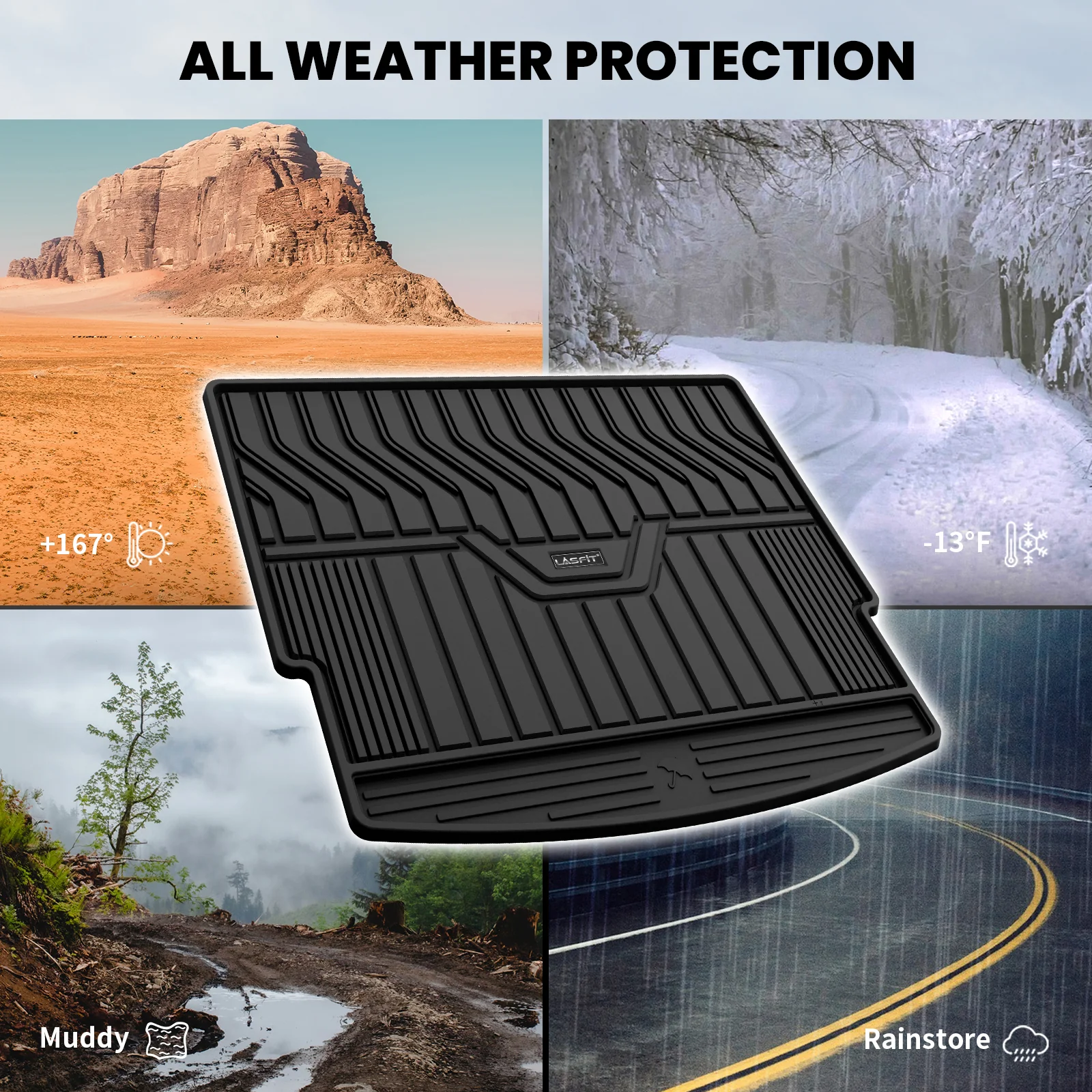 Fit for 2021-2026 Nissan Rogue TPE Material Floor Mats or Cargo Mat, Not for Sport - Image 35