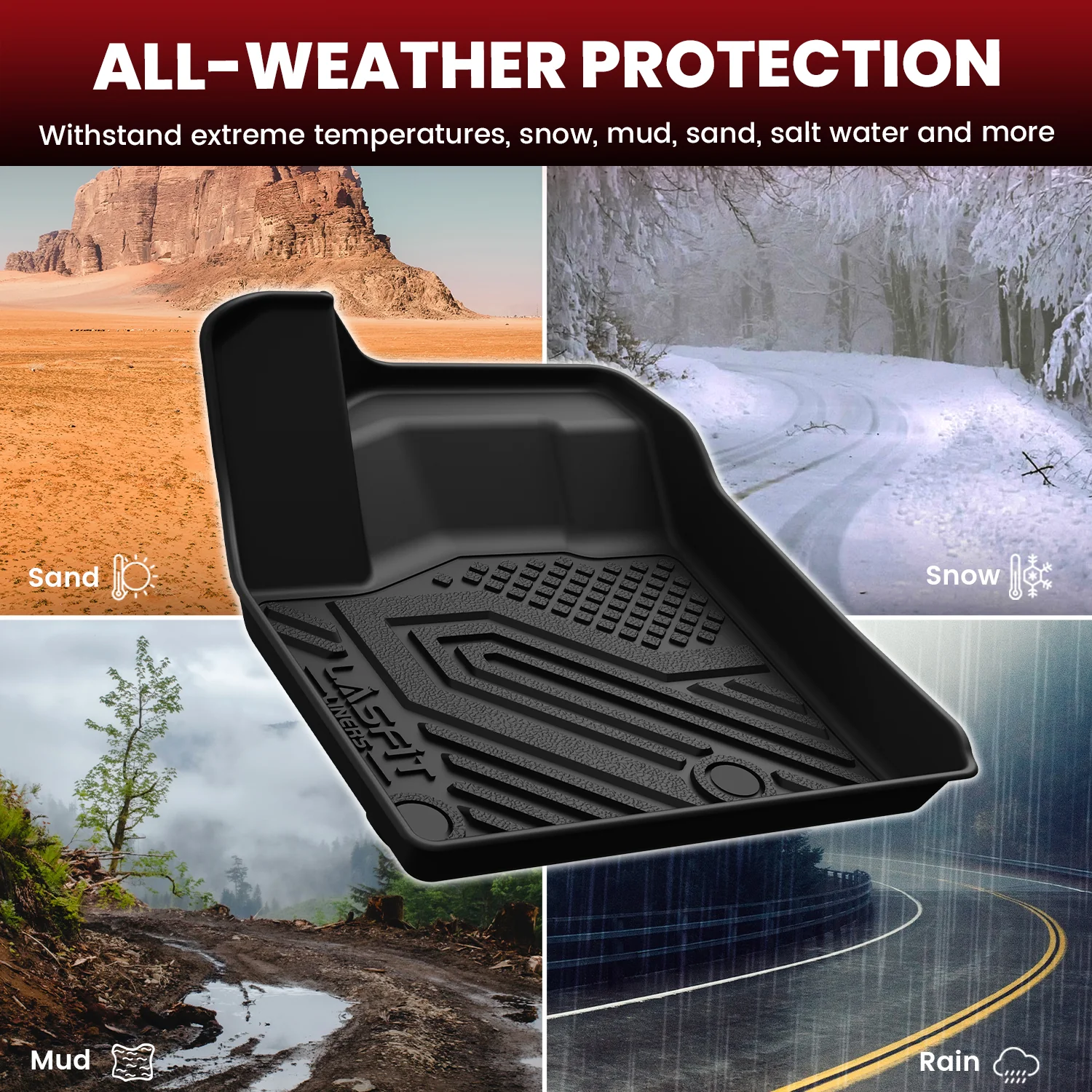 Fit for 2021-2026 Nissan Rogue TPE Material Floor Mats or Cargo Mat, Not for Sport - Image 6