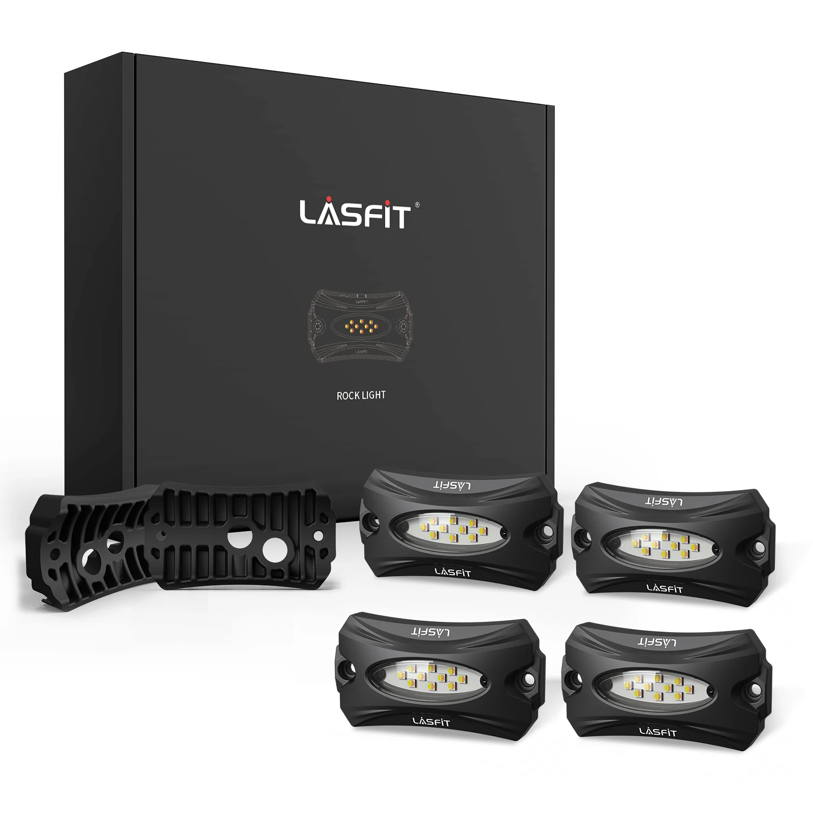 Lasfit Off-Road Switchback LED Rock Lights Kit White & Amber - Image 2