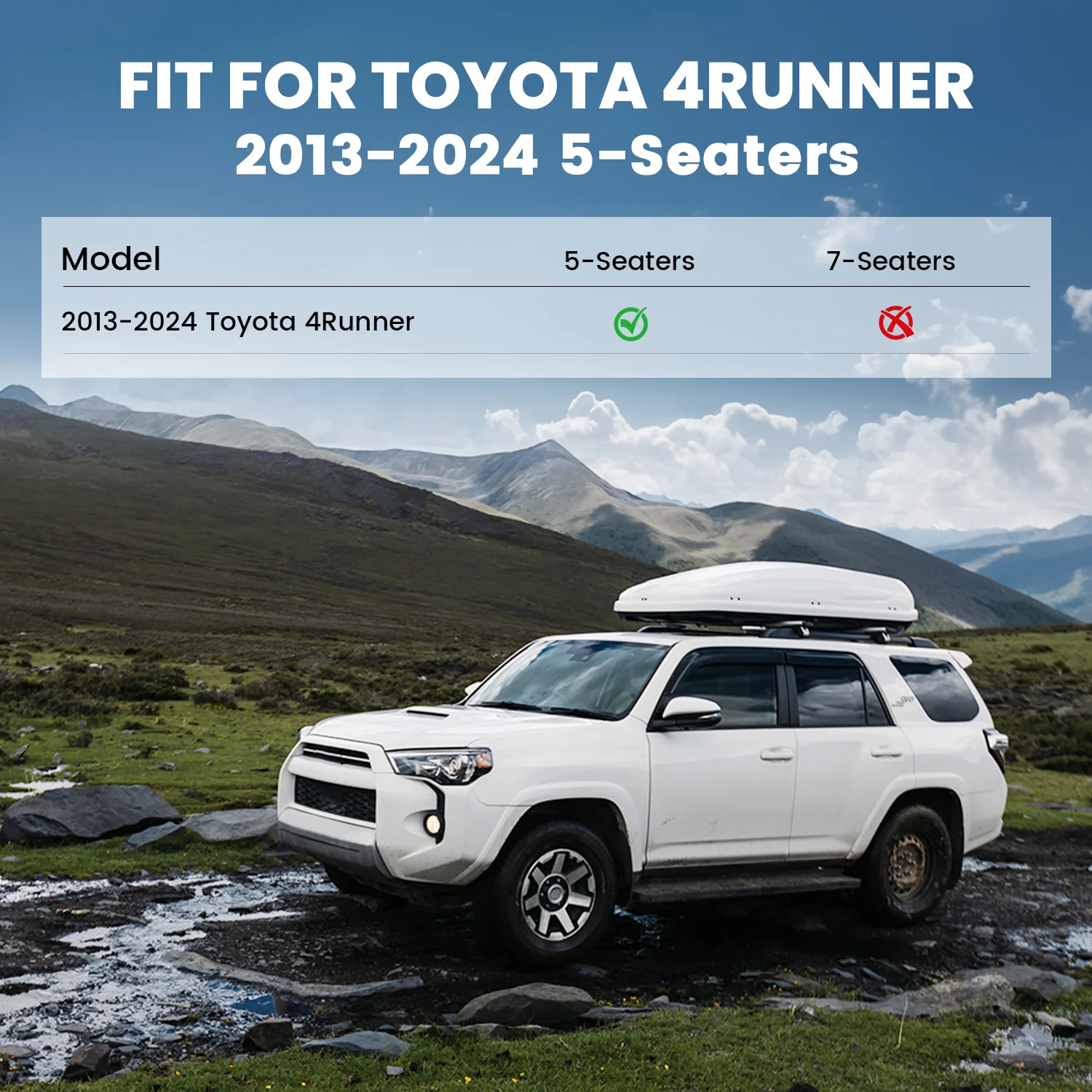 Fit for 2013-2024 Toyota 4Runner Floor Mats or Cargo Mat or Seatback Mat - Image 3