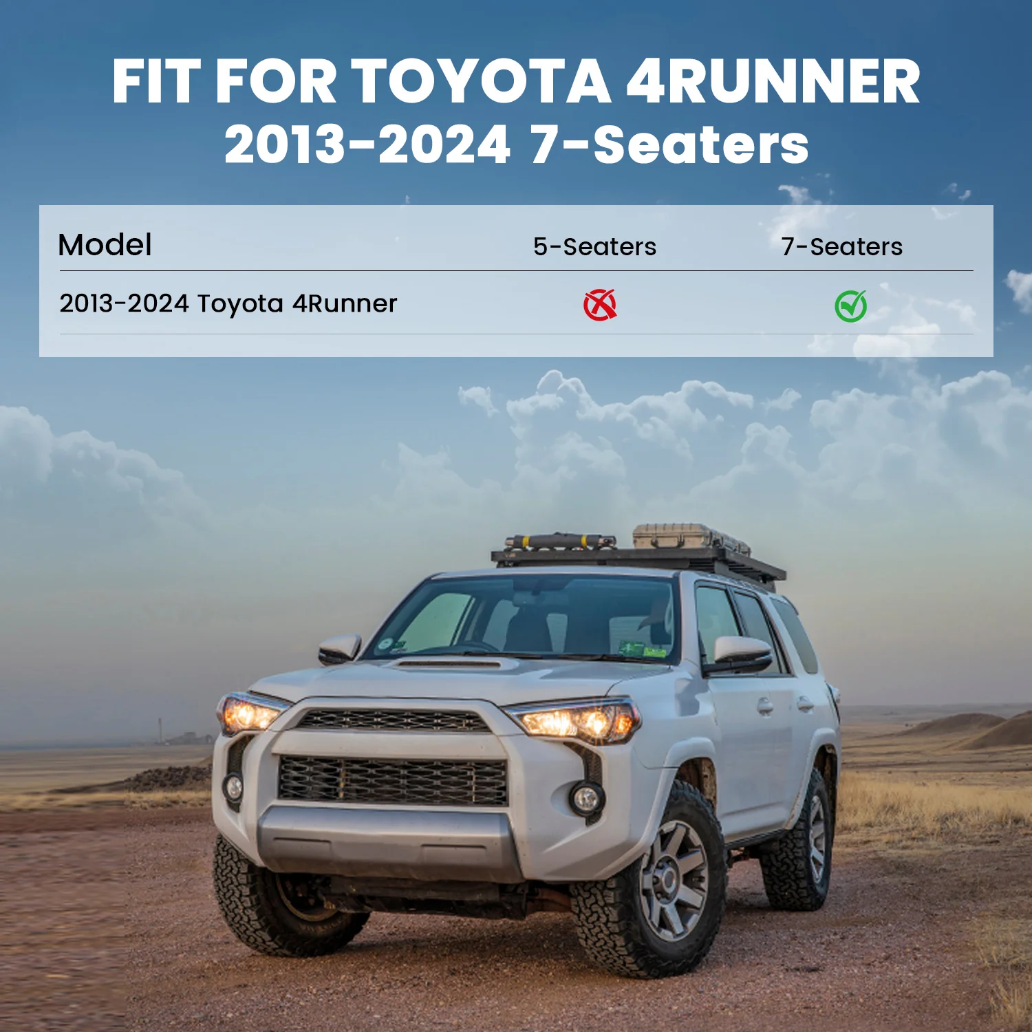 Fit for 2013-2024 Toyota 4Runner Floor Mats or Cargo Mat or Seatback Mat - Image 39