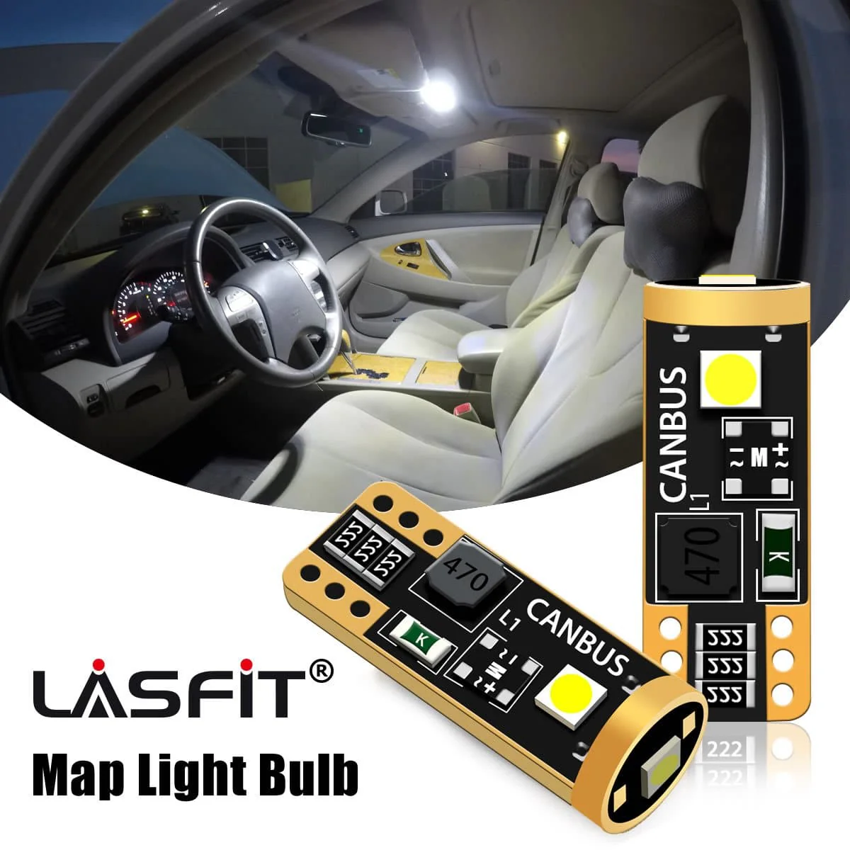 Fit for Toyota Camry 2002-2006 LED Bulbs Exterior Interior Light Bulbs Plug n Play - Image 32