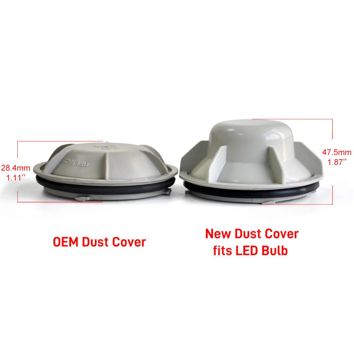 Fit for Toyota Highlander Lexus LX570 LED Bulb Dust Cover Seal Cap Waterproof OEM Design - Image 4